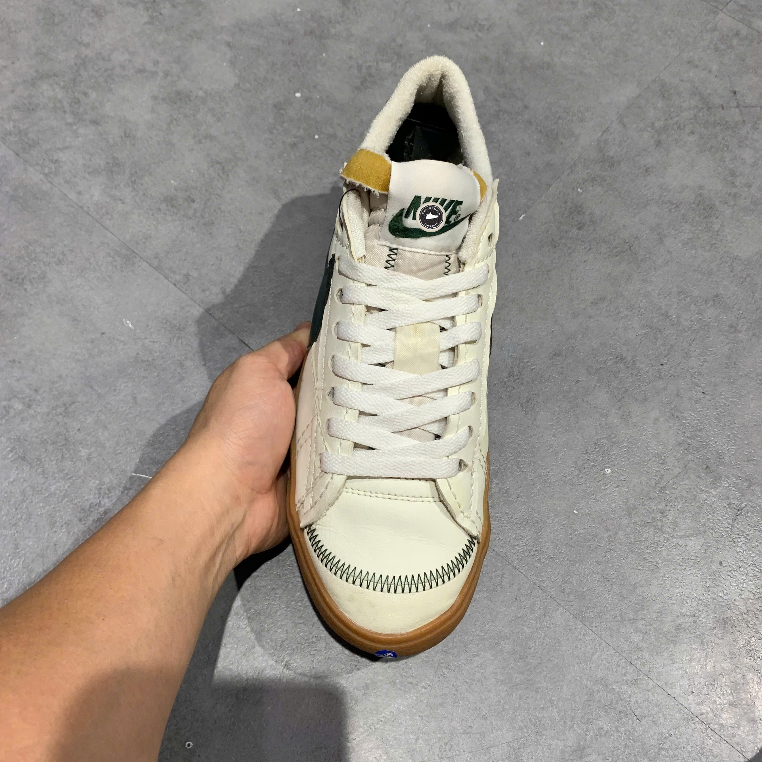 Nike Blazer Low '77 Jumbo 'Sail Pro Green Gum' - DR9865-101 - Size 43 - GIÀY 2HAND CHÍNH HÃNG PVN26311