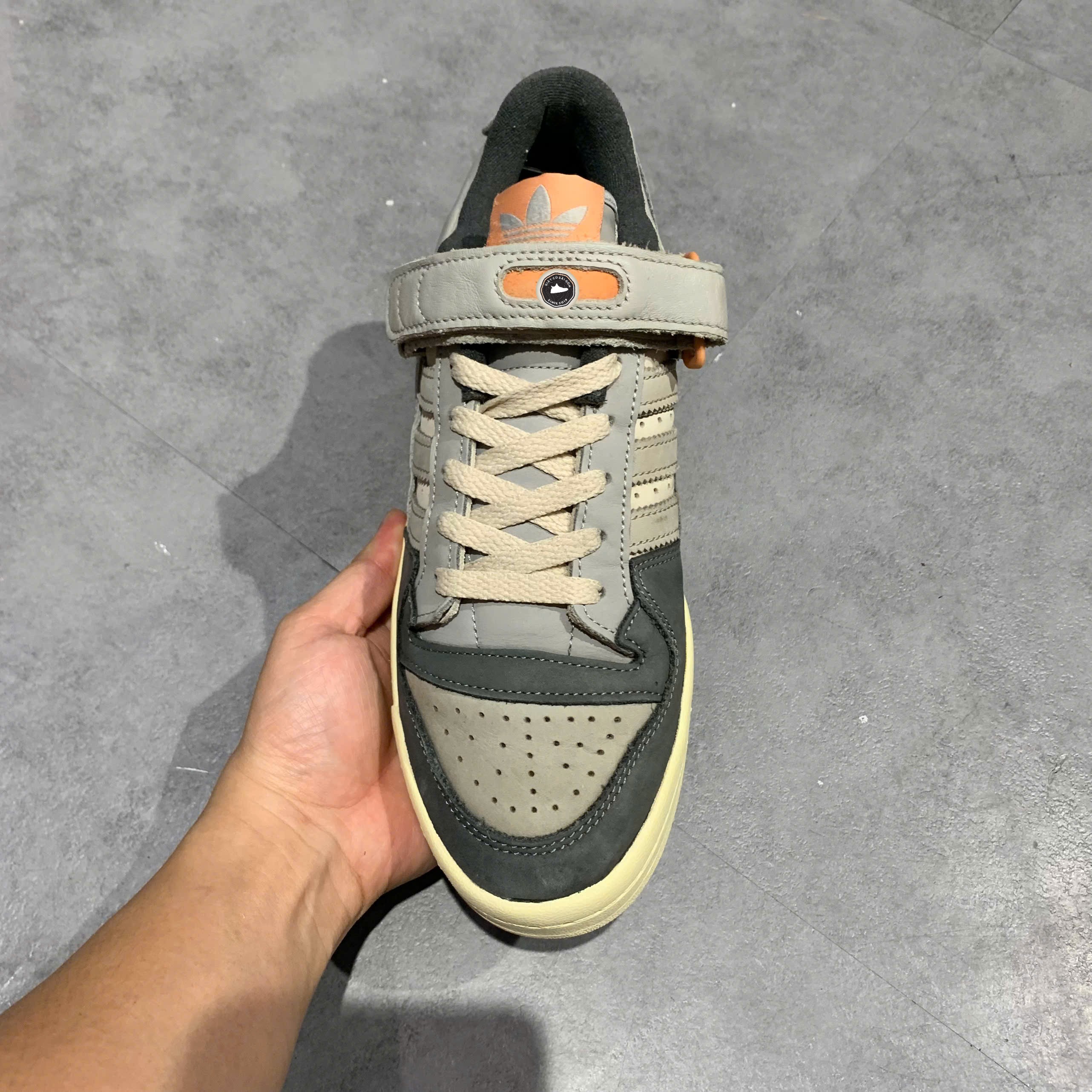 adidas Forum Low Grey Focus Orange - GX4576 - Size 40 2/3 - GIÀY 2HAND CHÍNH HÃNG PVN26410