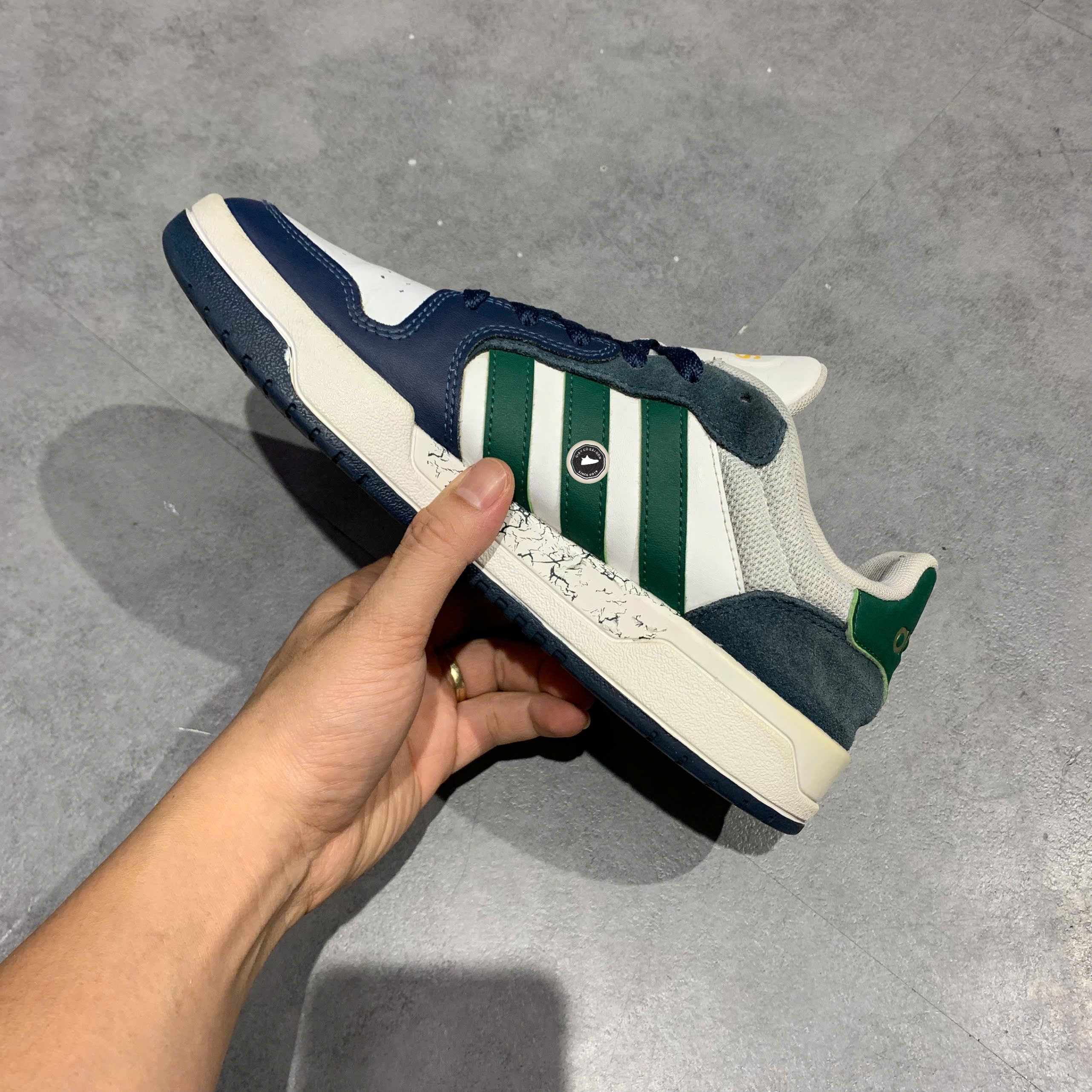 Adidas Entrap Low White Green Navy - JQ5047 - Size 40 - GIÀY 2HAND CHÍNH HÃNG PVN26351