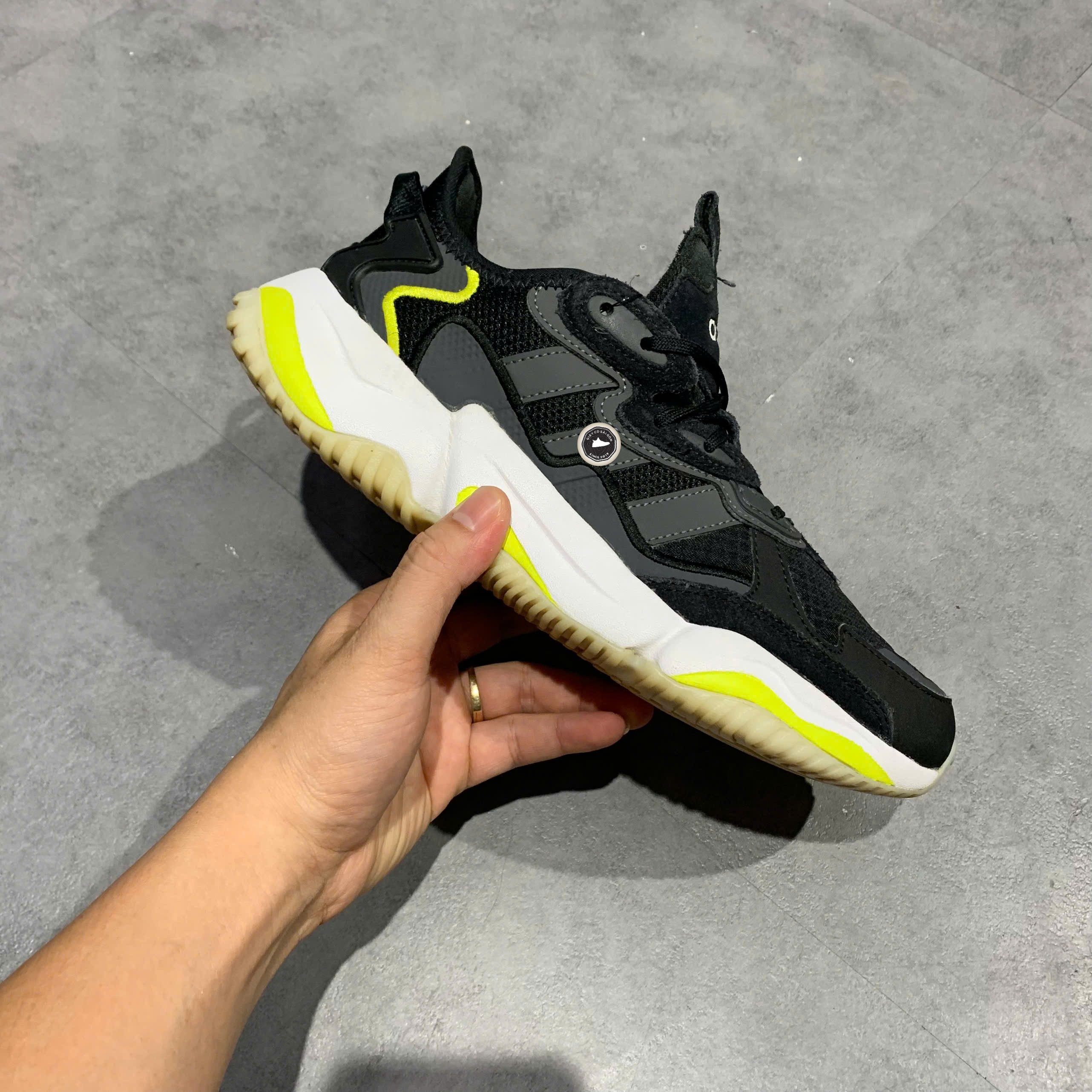 adidas Valerance Core Black Solar Yellow - GY5028 - Size 40 - GIÀY 2HAND CHÍNH HÃNG PVN26312