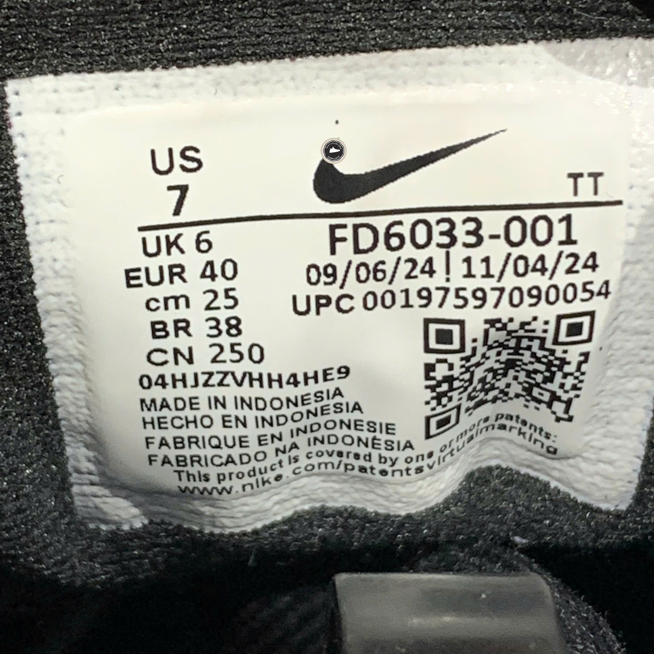 Nike Quest 6 Black White - FD6033-001 - Size 40 - GIÀY 2HAND CHÍNH HÃNG PVN26323