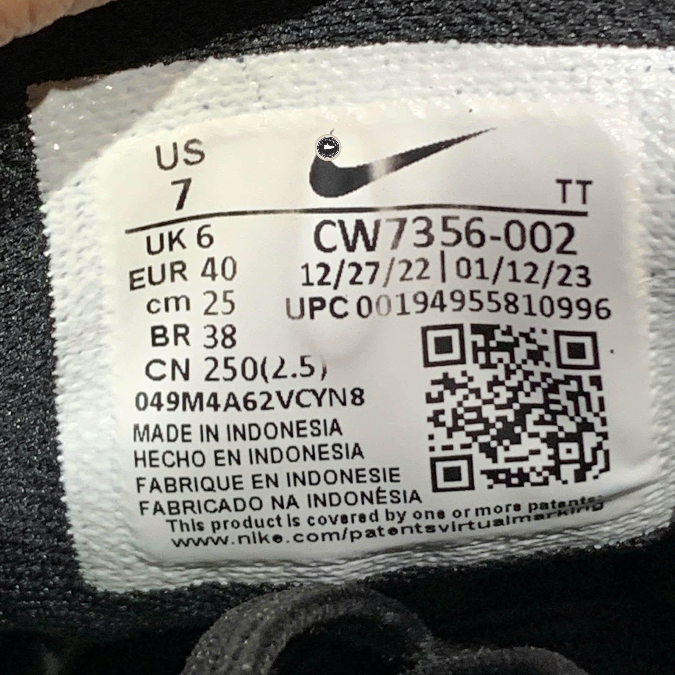 Nike Air Zoom Pegasus 38 'Black White' - CW7356-002 - Size 40 - GIÀY 2HAND CHÍNH HÃNG PVN26317
