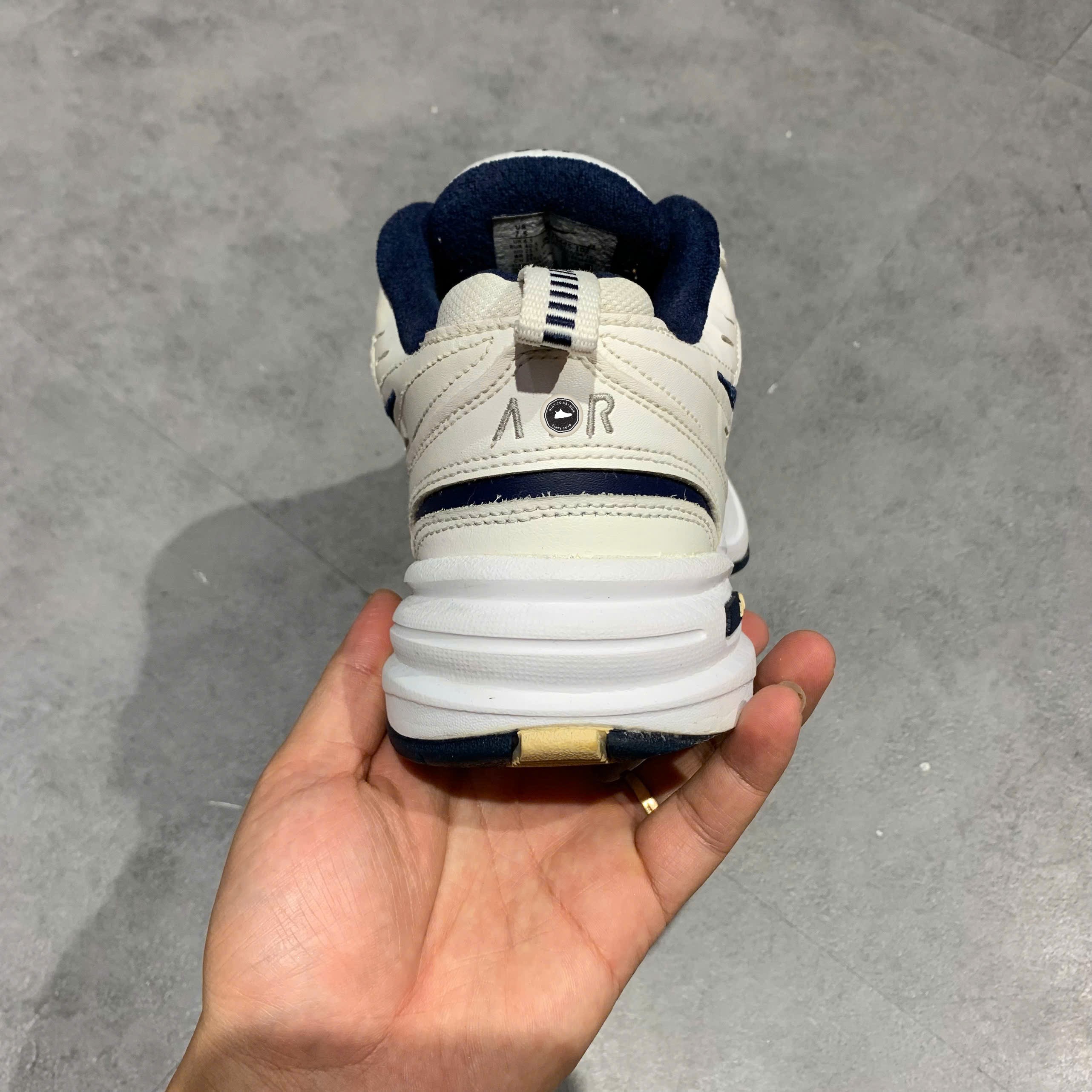 Nike Air Monarch IV White Navy - 415445-102 - Size 40.5 - GIÀY 2HAND CHÍNH HÃNG PVN26296