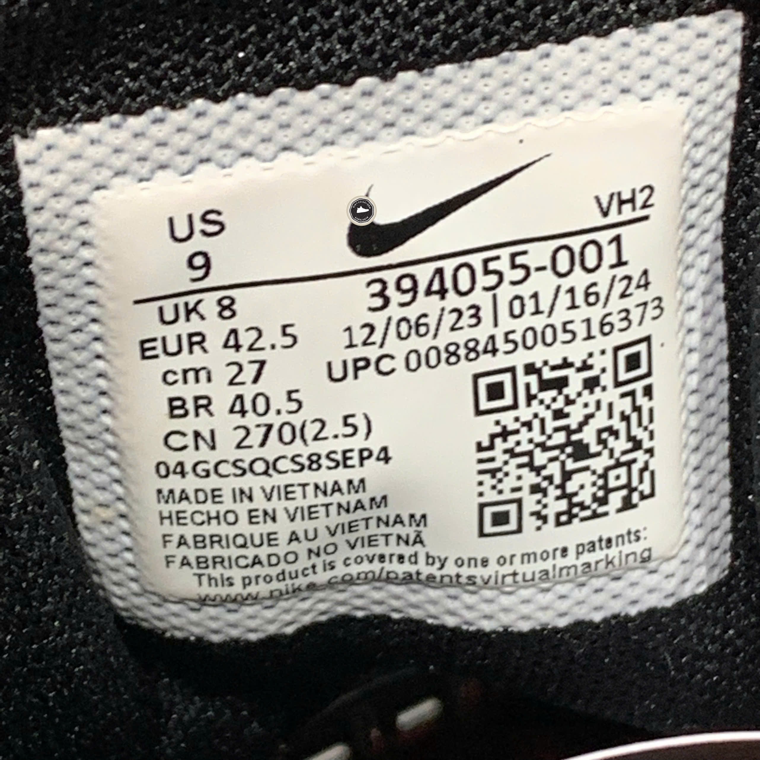Nike Initiator Metallic Silver Black Red - 394055-001 - Size 42.5 - GIÀY 2HAND CHÍNH HÃNG PVN26367