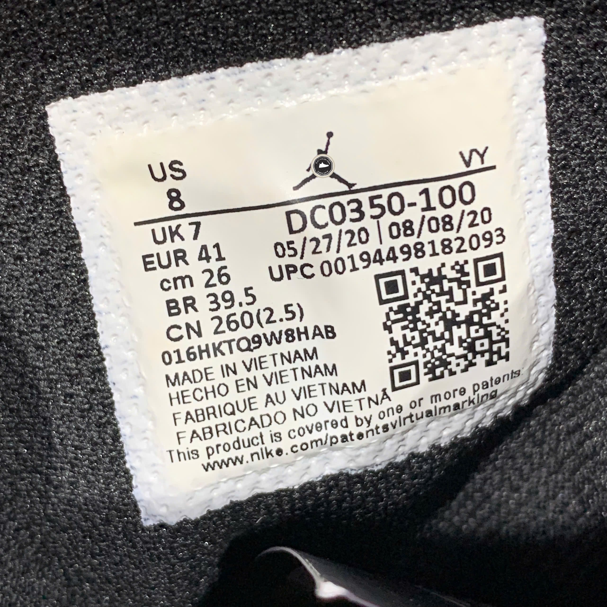Nike Air Jordan 1 Mid 'Día de Muertos' - DC0350-100 - Size 41 - GIÀY 2HAND CHÍNH HÃNG PVN26355