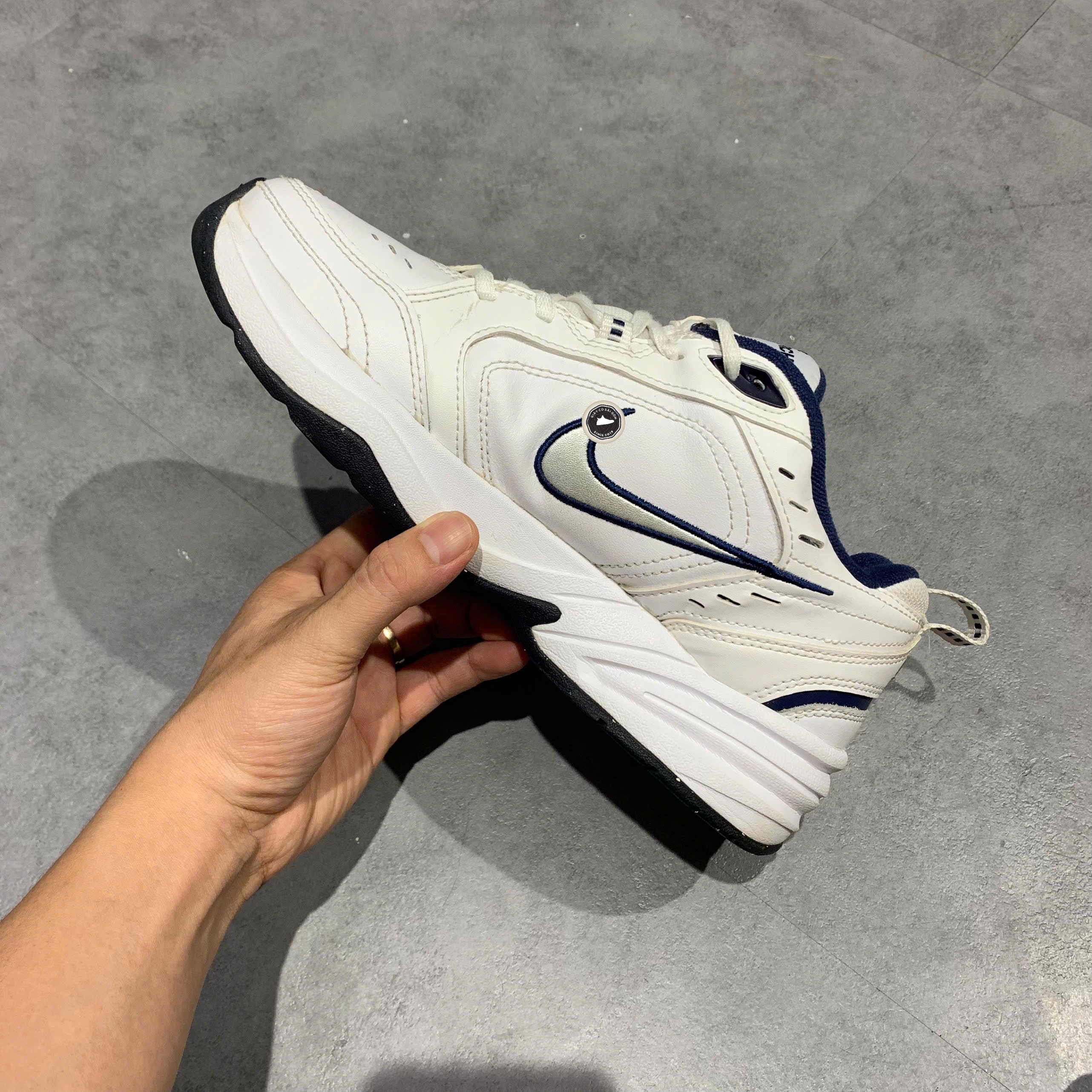 Nike Air Monarch IV White Navy - 415445-102 - Size 40.5 - GIÀY 2HAND CHÍNH HÃNG PVN26337