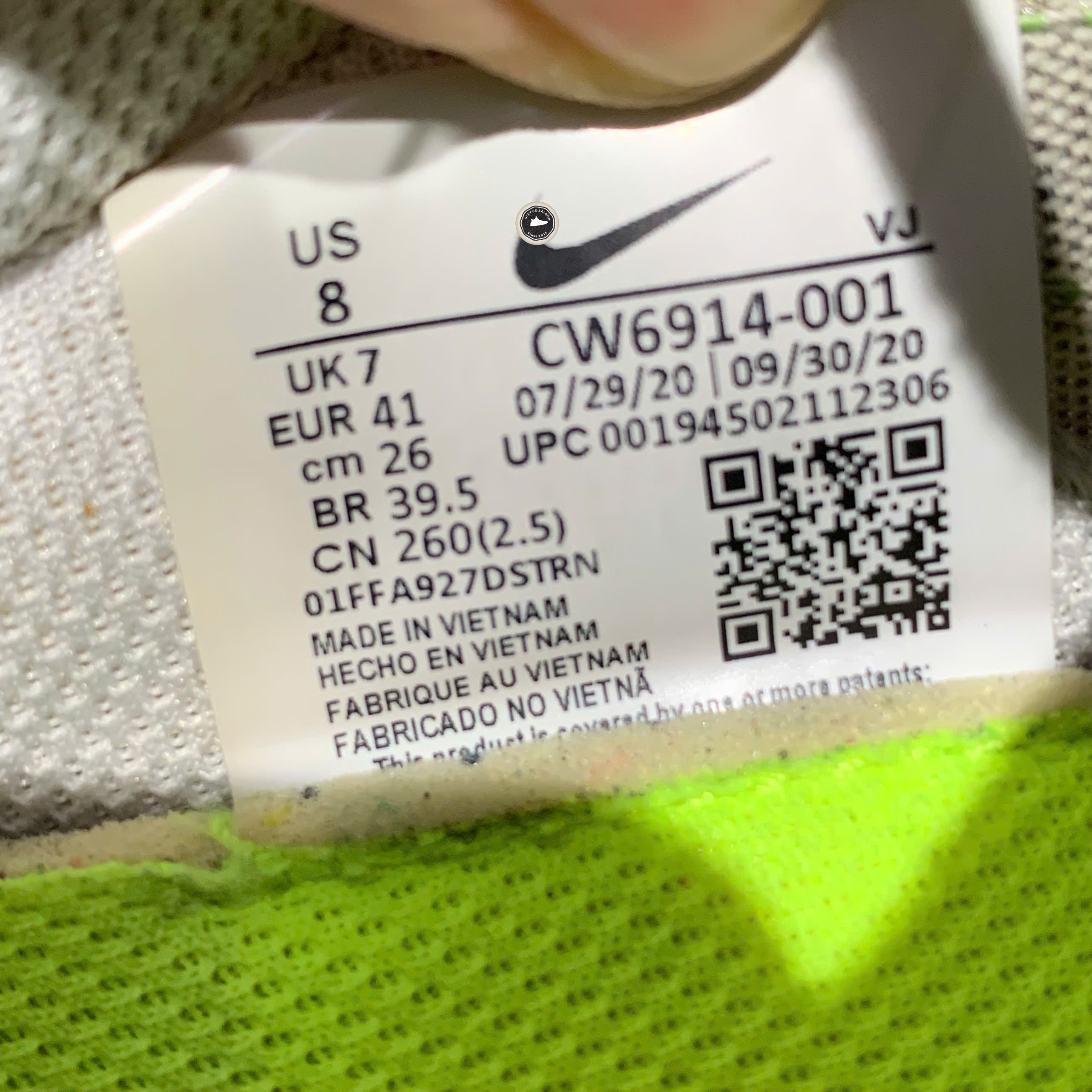 Nike D/MS/X Waffle Smoke Grey Mean Green - CW6914-001 - Size 41 - GIÀY 2HAND CHÍNH HÃNG PVN26310