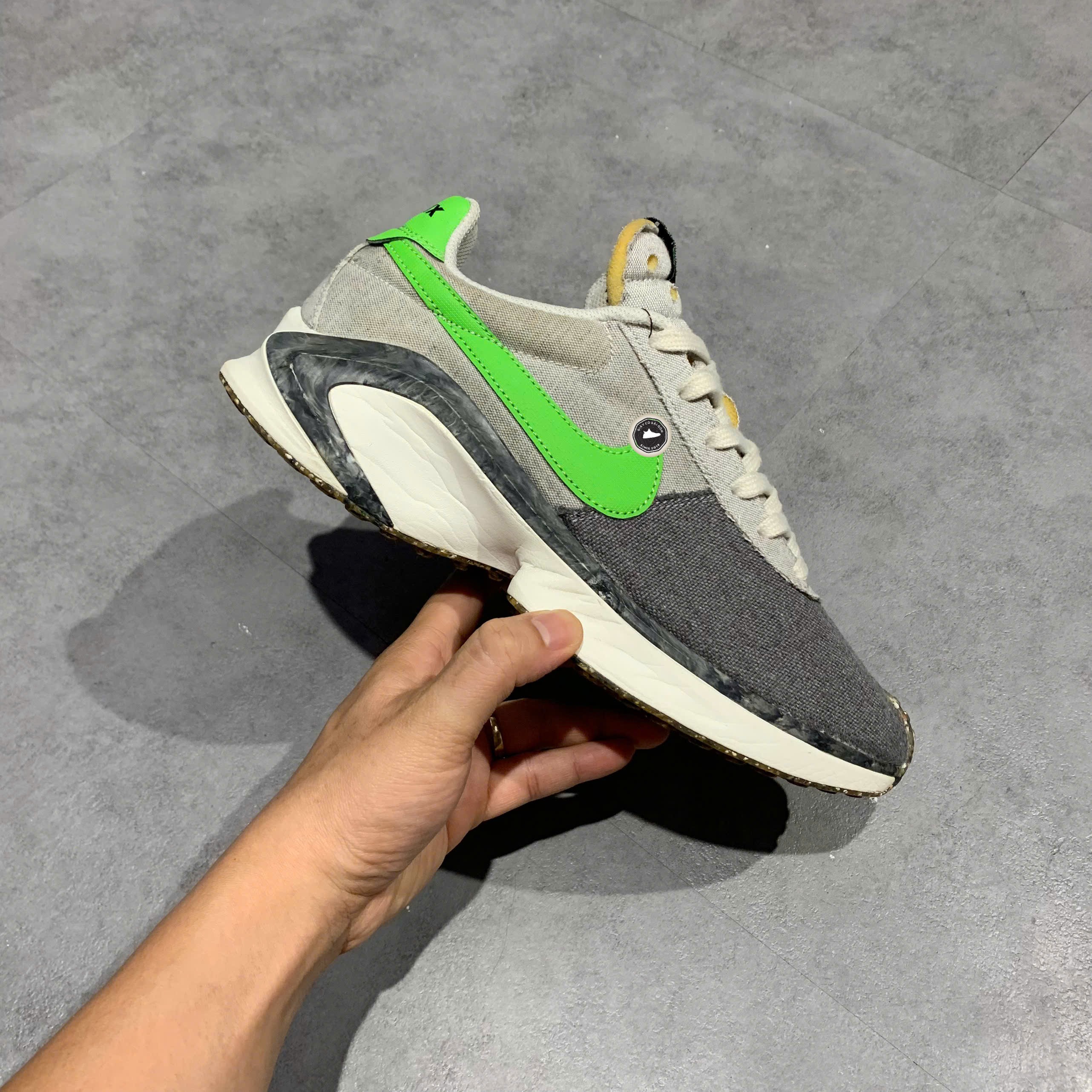 Nike D/MS/X Waffle Smoke Grey Mean Green - CW6914-001 - Size 41 - GIÀY 2HAND CHÍNH HÃNG PVN26310