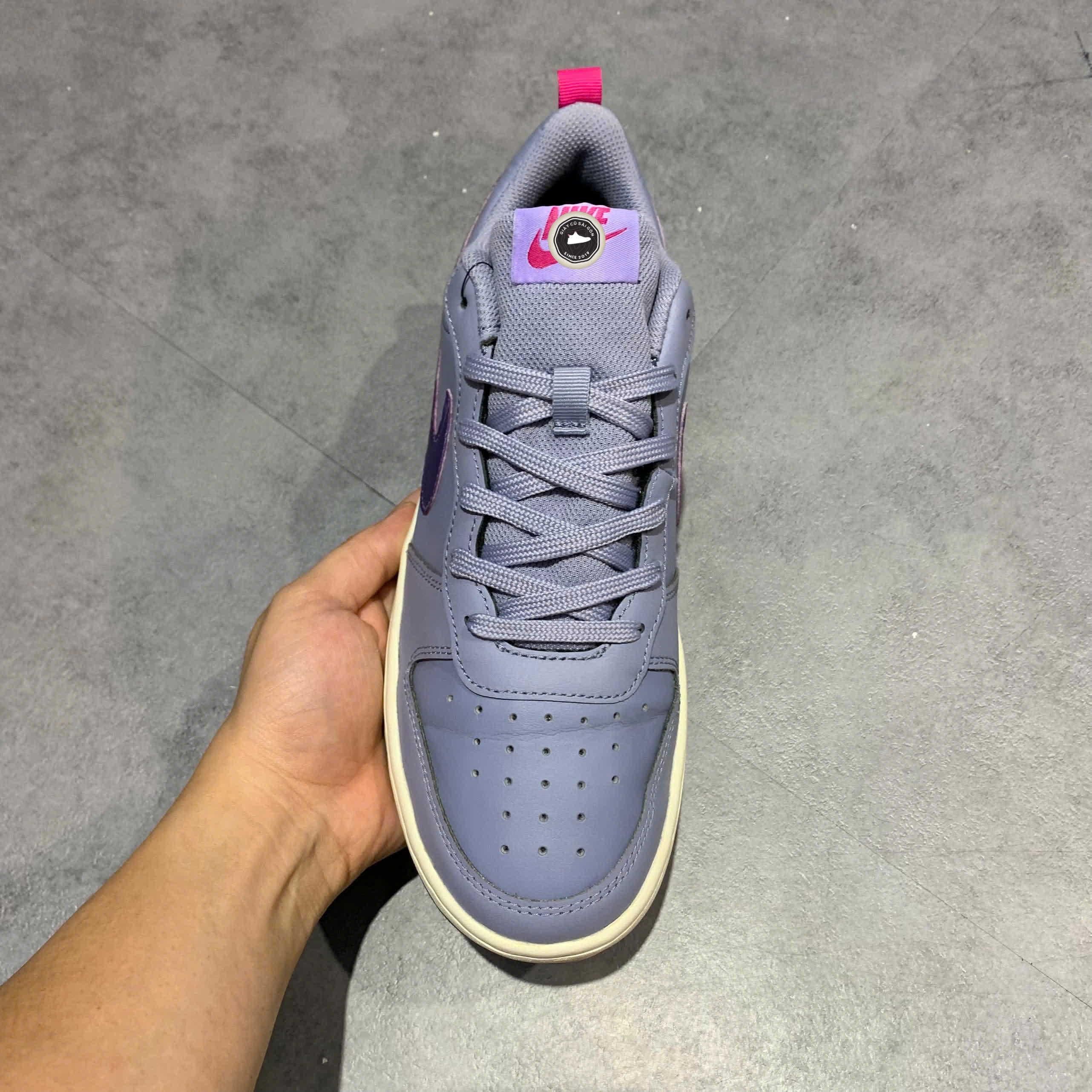 NIKE COURT BOROUGH LOW 2 GS 'ASHEN SLATE' – BQ5448-402 – SIZE 40 – GIÀY 2HAND CHÍNH HÃNG