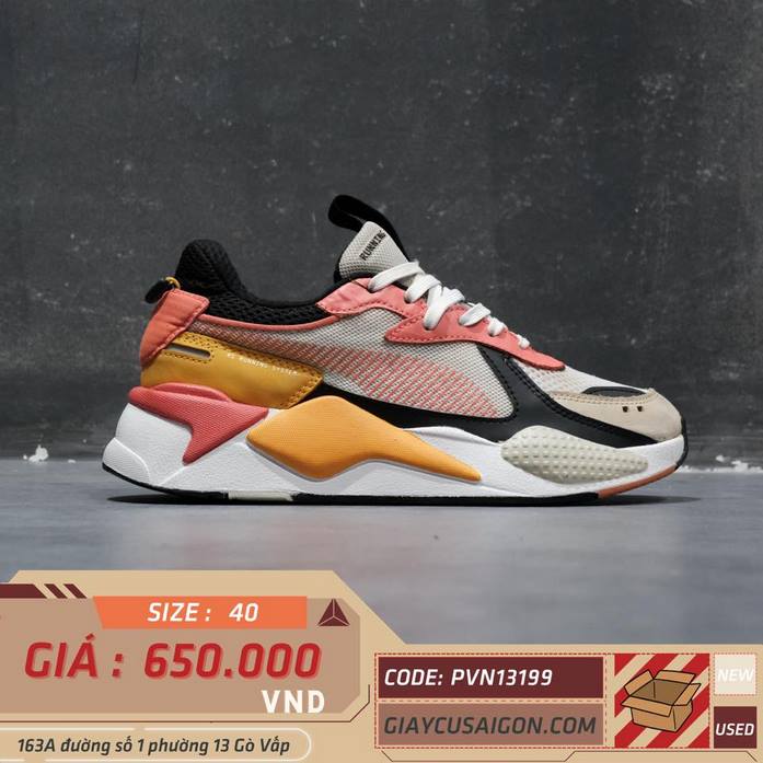 2hand Giay Puma RS X Toys Hot Coral 369449 19 SIZE 40 pvn13199