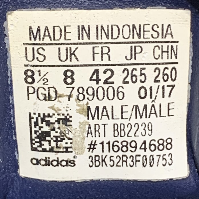 2hand giày adidas SUPERSTAR BB2239 SIZE 42 pvn13162