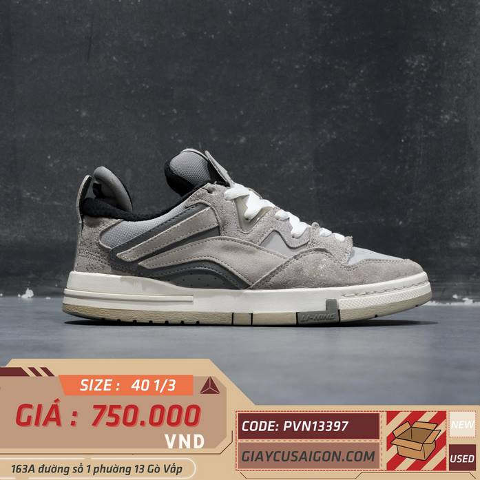 2hand giày Li-Ning Wave Pro 'Grey White' AECR043-2 SIZE 40 1/3 pvn13397
