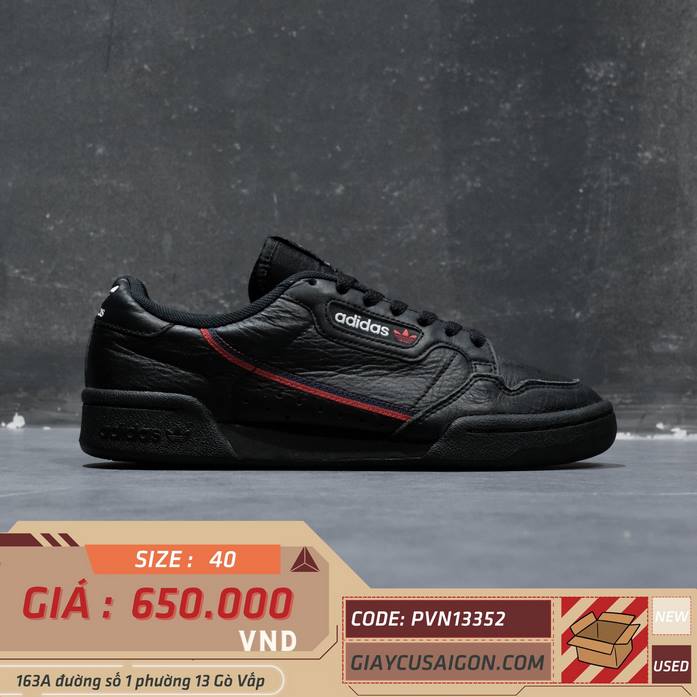 2hand Giay Adidas Continental 80 Rascal Core Black B41672 SIZE 40 pvn13352