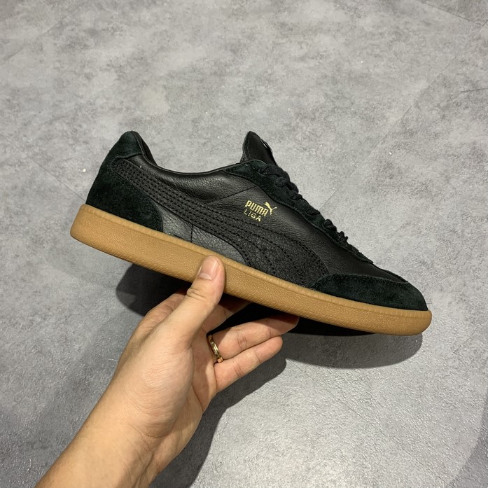 2hand giày PUMA Liga Leather Retro Shoe Black 364597-02 SIZE 40