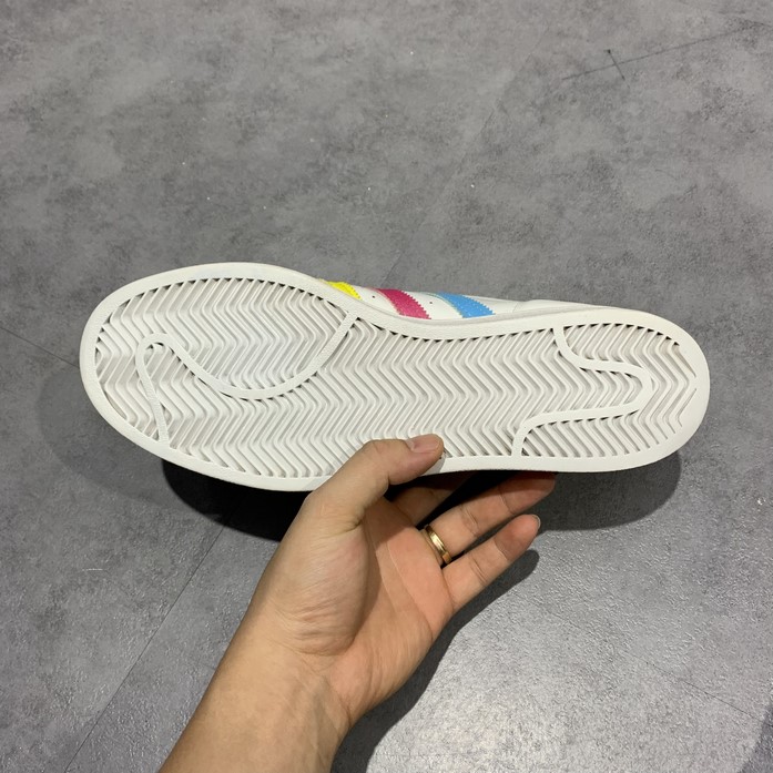 2hand Giày Adidas Superstar Colorful Trefoil Cloud White FU9521 SIZE 41 1/3 pvn13056