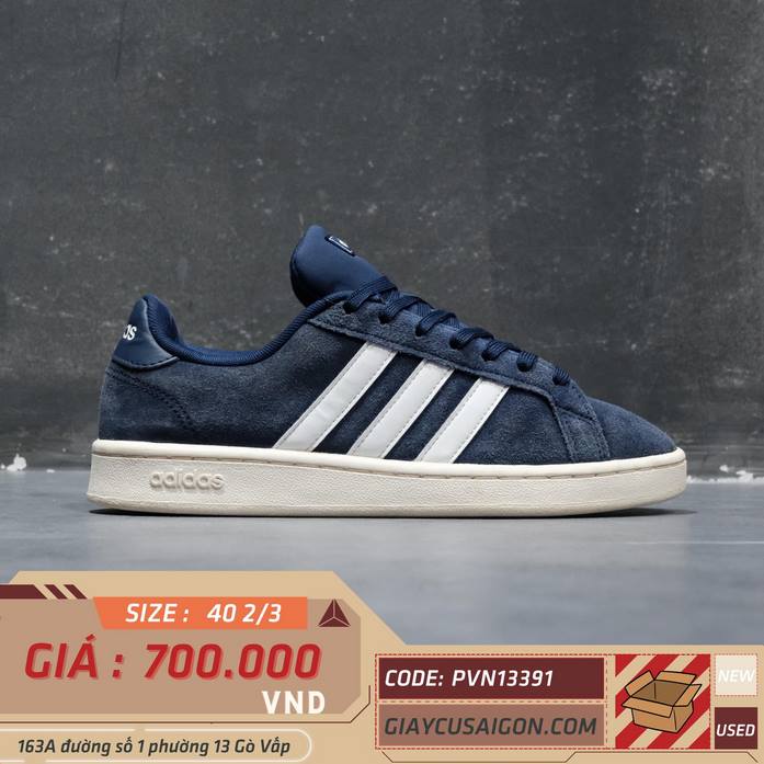 2hand giay adidas Grand Court Blue White F36410 SIZE 40 2 3 pvn13391