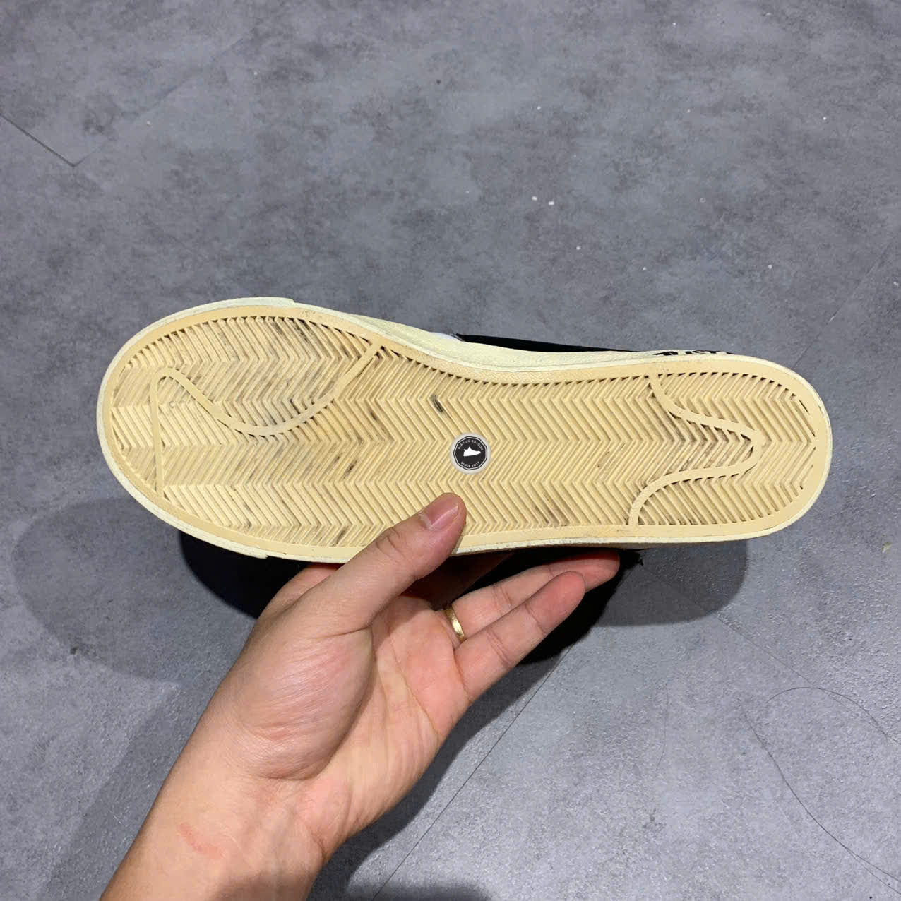 NIKE BLAZER LOW ’77 JUMBO MIGHTY SWOOSHERS DX6059-101 SIZE 40.5 GIÀY 2HAND CHÍNH HÃNG PVN19678