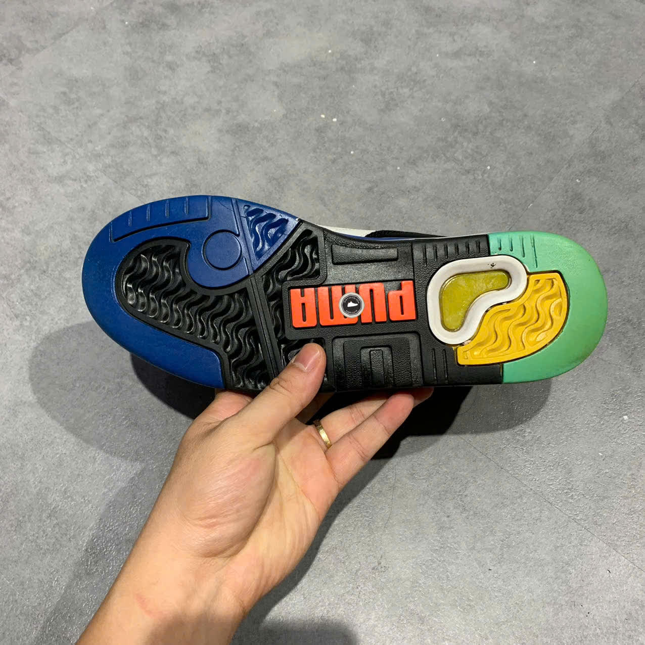 PUMA PALACE GUARD ‘BLUE TEAL’ 370063-06 SIZE 40 GIÀY 2HAND CHÍNH HÃNG PVN19621