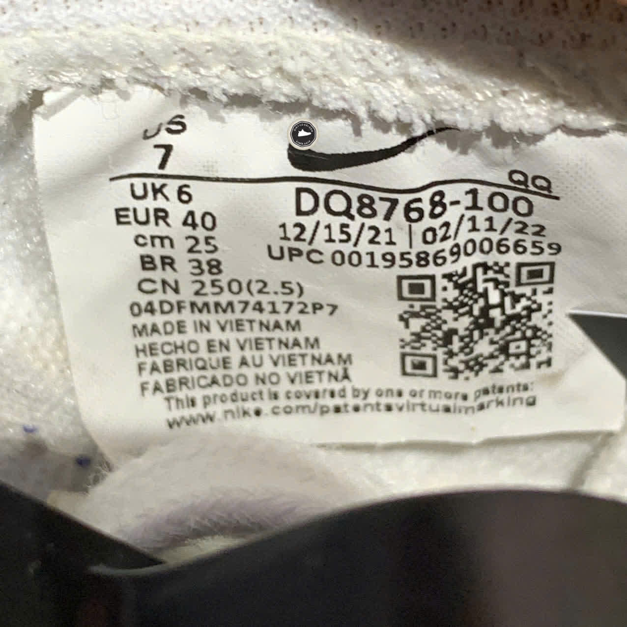 NIKE BLAZER LOW ’77 JUMBO “WHITE OLD ROYAL” DQ8768-100 SIZE 40 GIÀY 2HAND CHÍNH HÃNG PVN19598