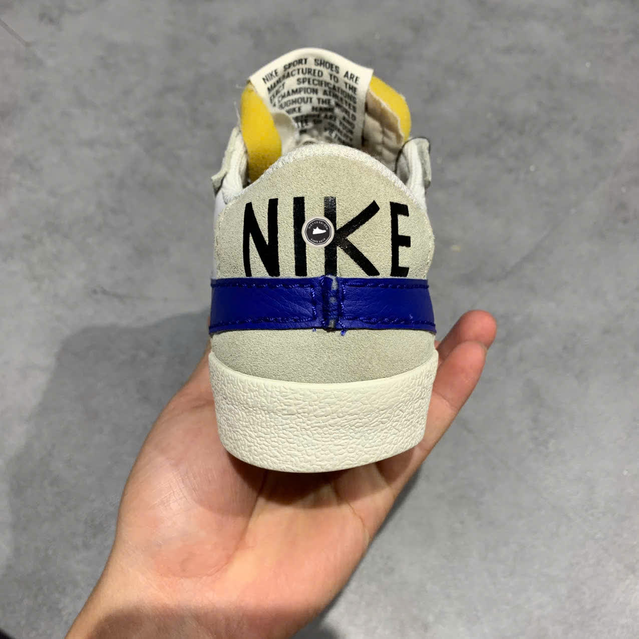 NIKE BLAZER LOW ’77 JUMBO “WHITE OLD ROYAL” DQ8768-100 SIZE 40 GIÀY 2HAND CHÍNH HÃNG PVN19598