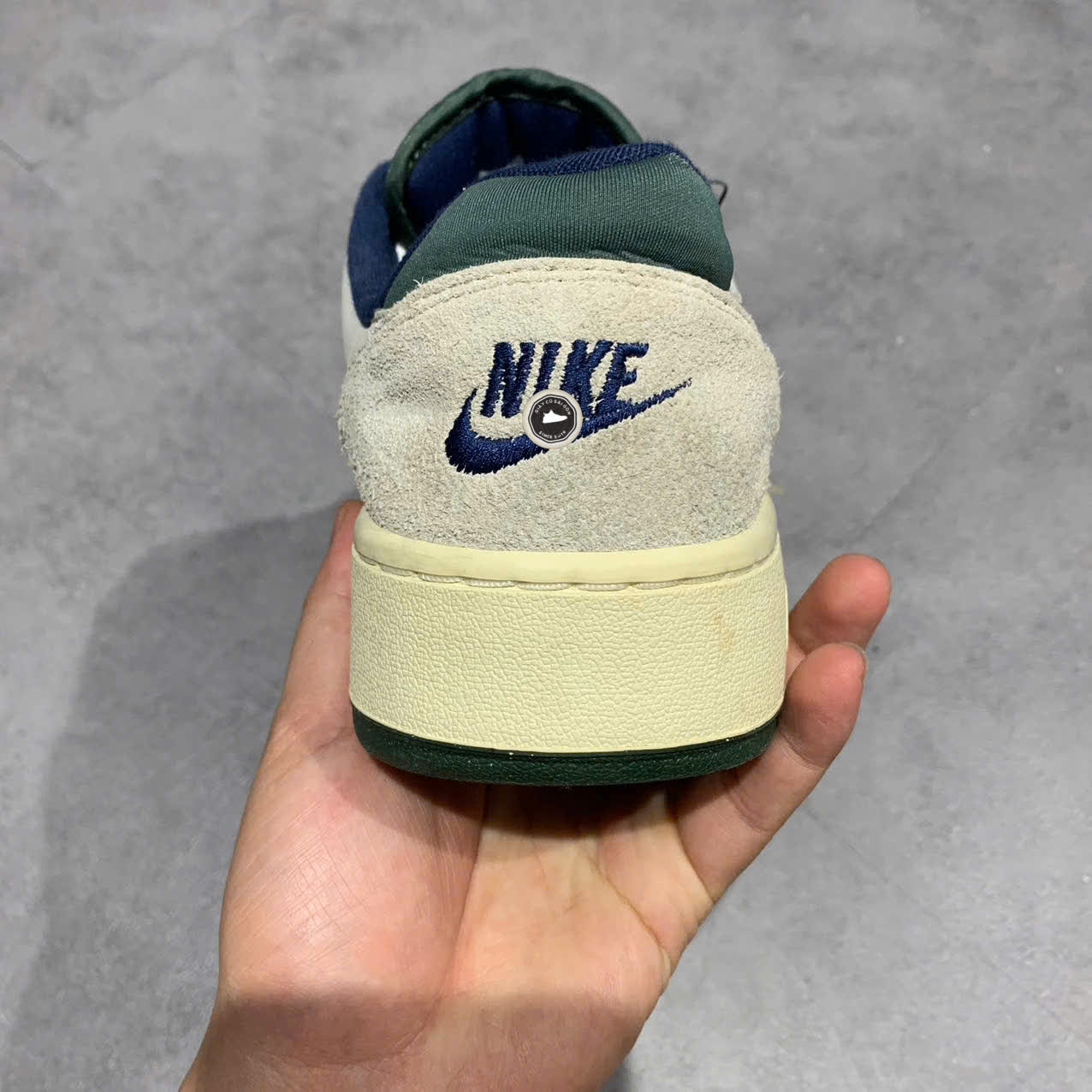 NIKE FULL FORCE LOW 'WHITE LIGHT IRON ORE MIDNIGHT NAVY' FZ3595-100 GIÀY 2HAND CHÍNH HÃNG PVN19586