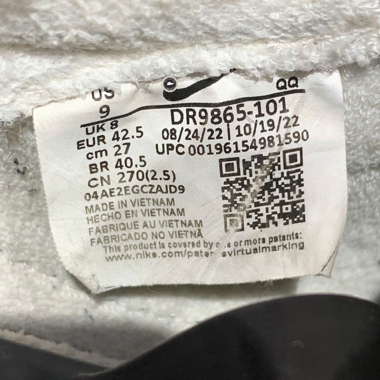 NIKE BLAZER LOW ’77 JUMBO SAIL PRO GREEN GUM – DR9865-101 – SIZE 42.5 GIÀY 2HAND CHÍNH HÃNG – PVN19599