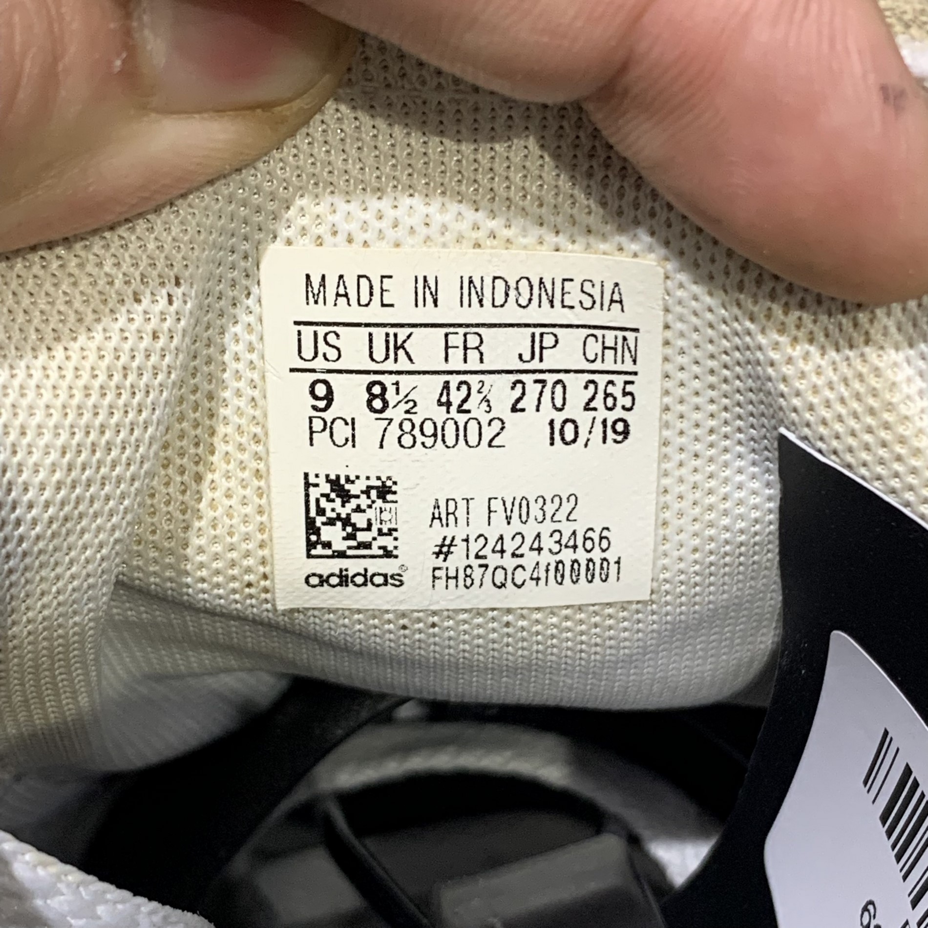 2hand giày A.didas Superstar White FV0322 SIZE 42 2/3 PVN10160