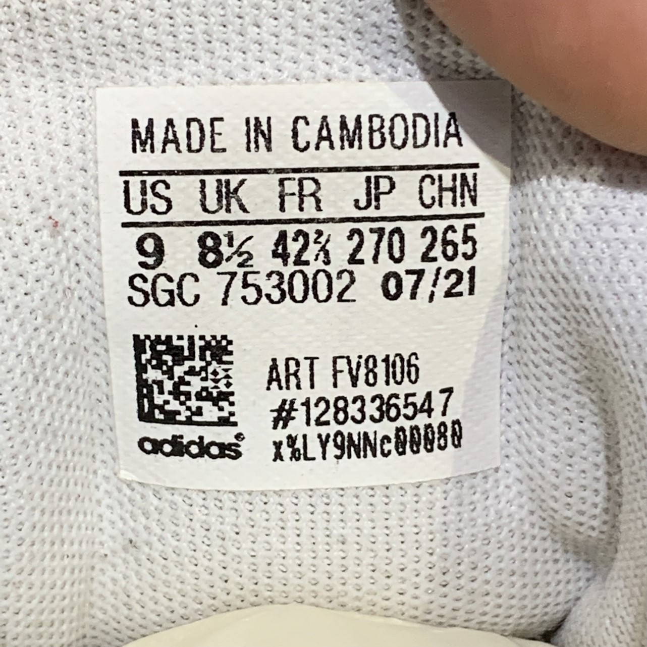 2hand Adidas Courtmaster 'Cloud White' FV8106 SIZE 42 2/3 PVN12084