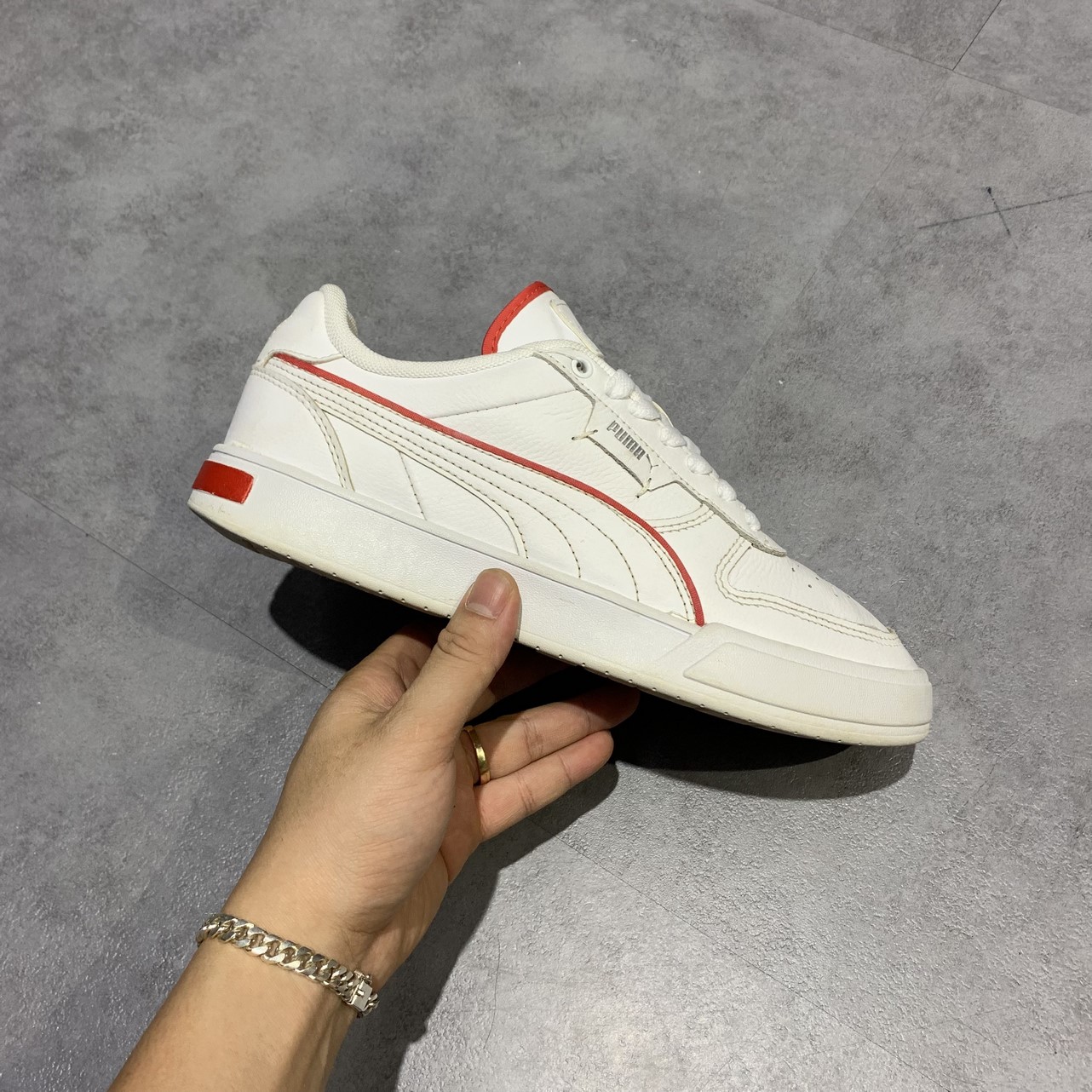 2Hand Giày Puma Caven Dime 'White' 384953-07 SIZE 40 PVN12037
