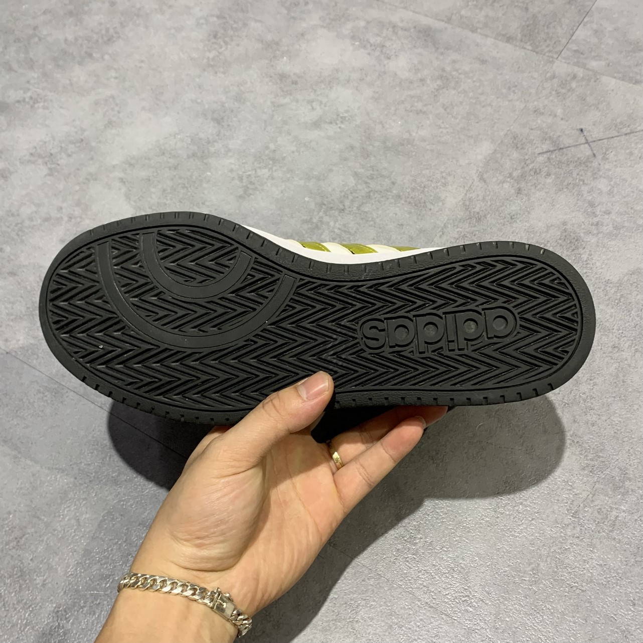 2hand Adidas neo Hoops 2.0 Mid 'White Blue Gold' H01197 SIZE 40 2/3 PVN11807