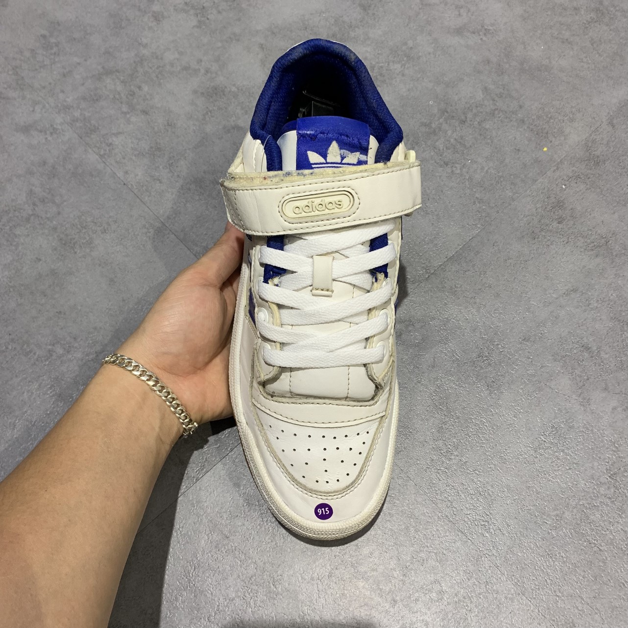 2hand giày adidas originals Forum Lo 'White Blue' G25812 SIZE 40 2/3PVN12033