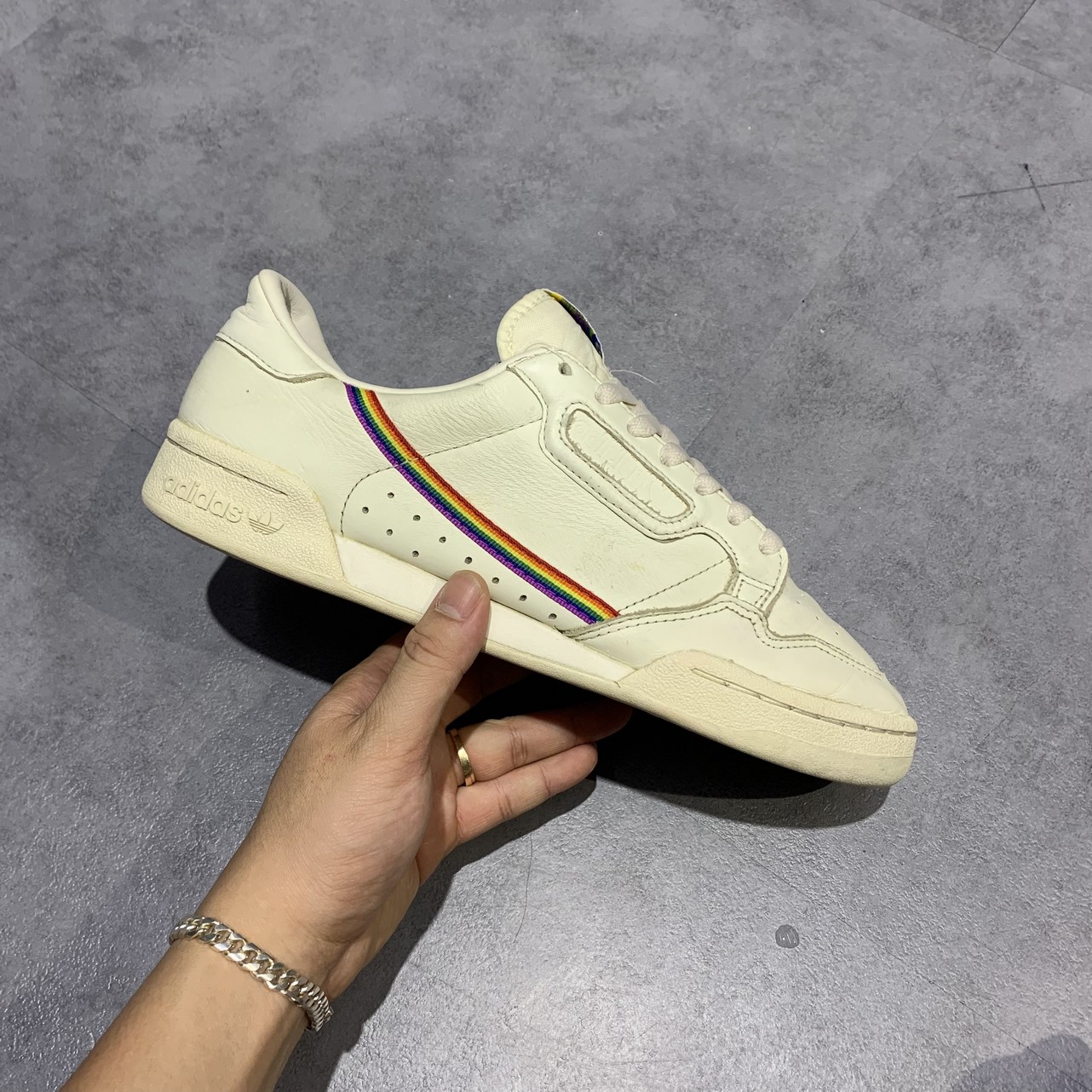2hand Giày Adidas Continental 80 'Pride' EF2318 SIZE 42 2/3 PVN12014