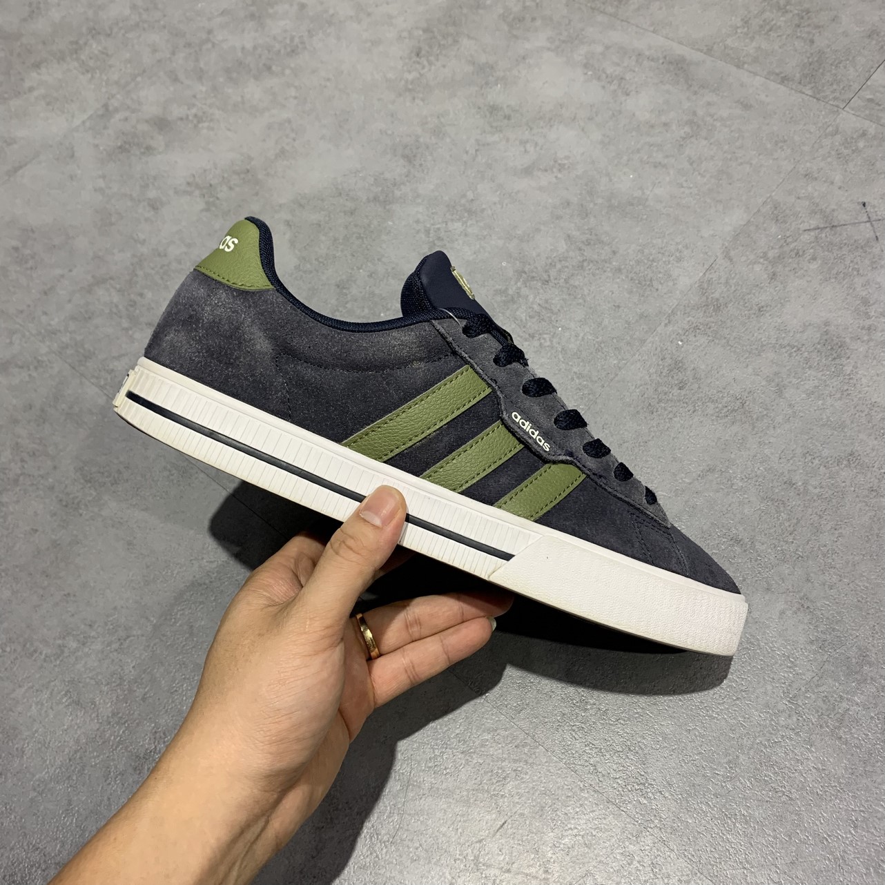2hand giày adidas neo Daily 3.0 'Black Green' GW1917 SIZE  43 1/3 pvn12539