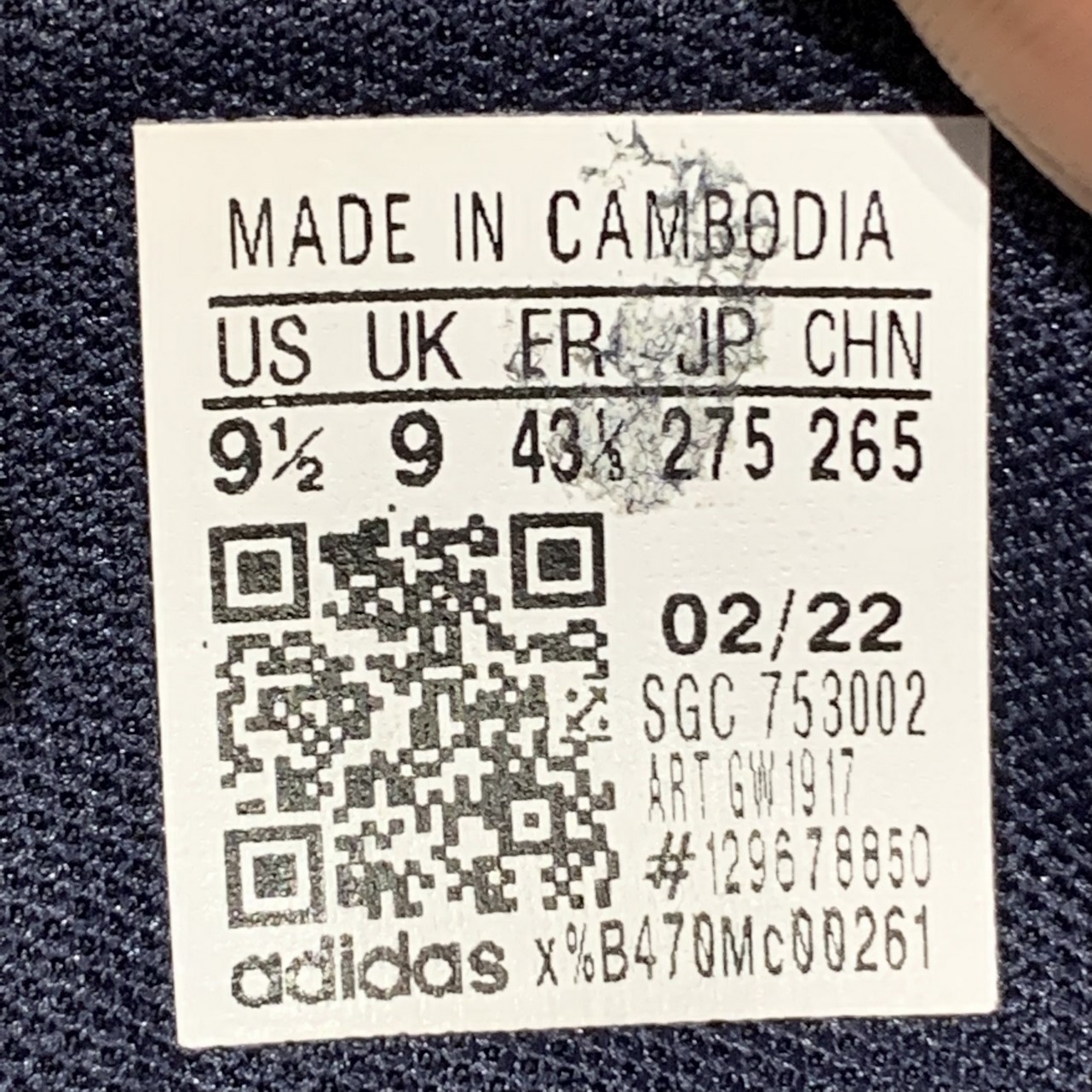 2hand giày adidas neo Daily 3.0 'Black Green' GW1917 SIZE  43 1/3 pvn12539