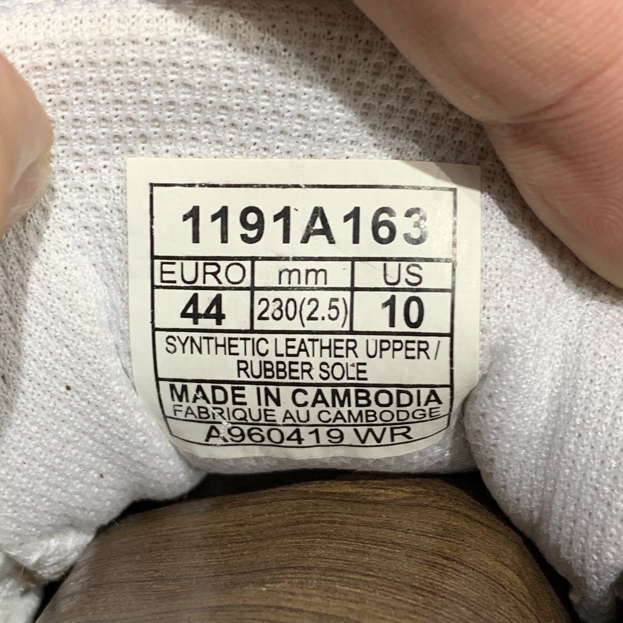 2hand Giày Asics Tiger Japan S 'White' 1191A163-100 size 44 pvn12541