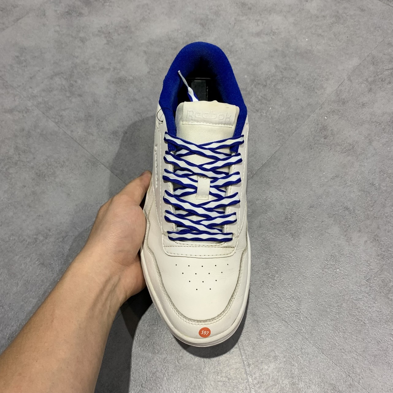 2hand giày Reebok Royal Techque T 'White Royal Blue' EG4638 SIZE 42 pvn13857