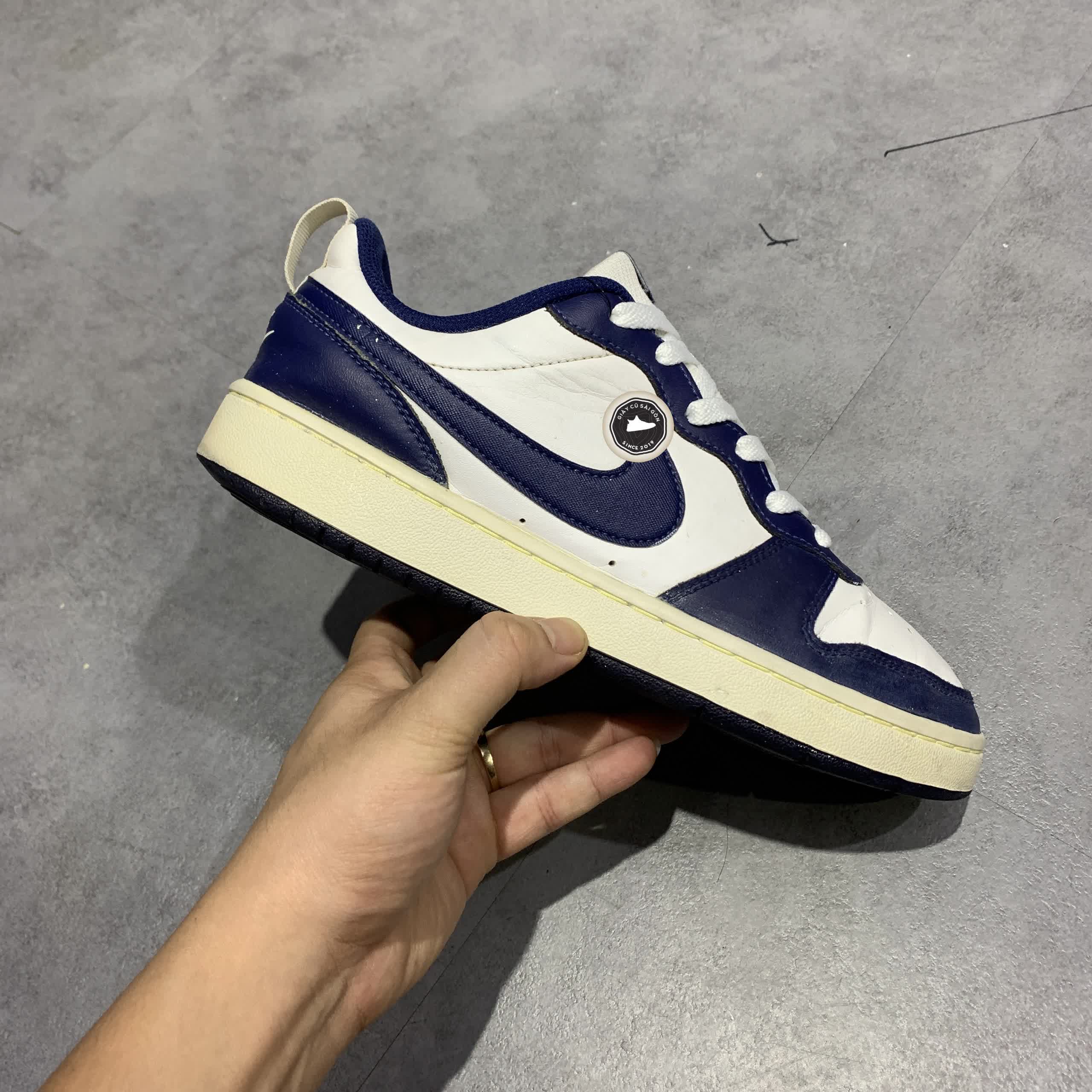 Giay 2hand Nike Court Borough Low 2 White Signal Blue BQ5448 107 SIZE 40 pvn14197