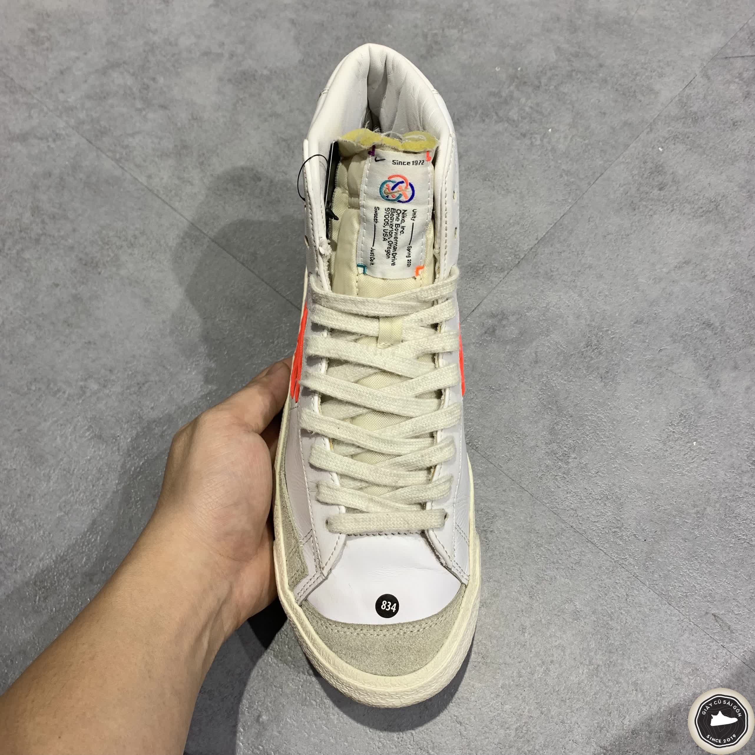 Giày 2hand NIKE BLAZER MID 77 VINTAGE DOUBLE ZIG ZAG STITCHED SWOOSH DD8489-161 SIZE 40 pvn14518
