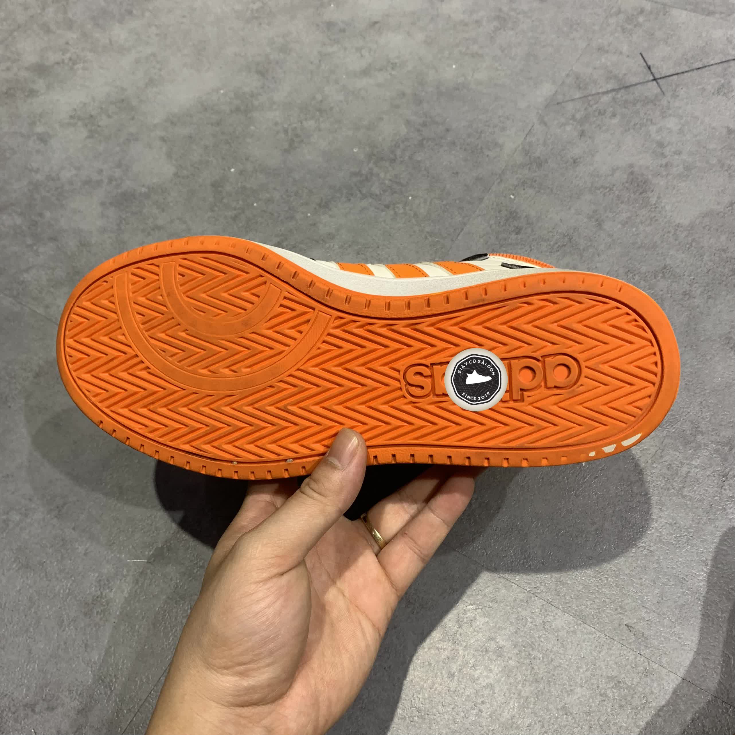 Giày 2hand adidas neo Hoops 2.0 Mid 'Black Orange' FW5996 SIZE 39 1/3 pvn11764