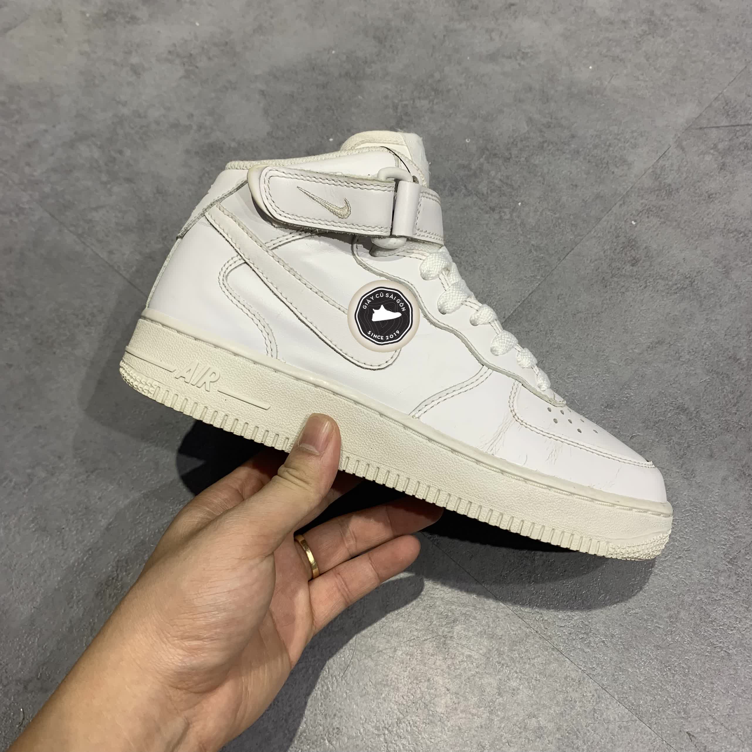 Giày 2hand Nike Air Force 1 Triple White 366731-100 SIZE 37.5 pvn14487