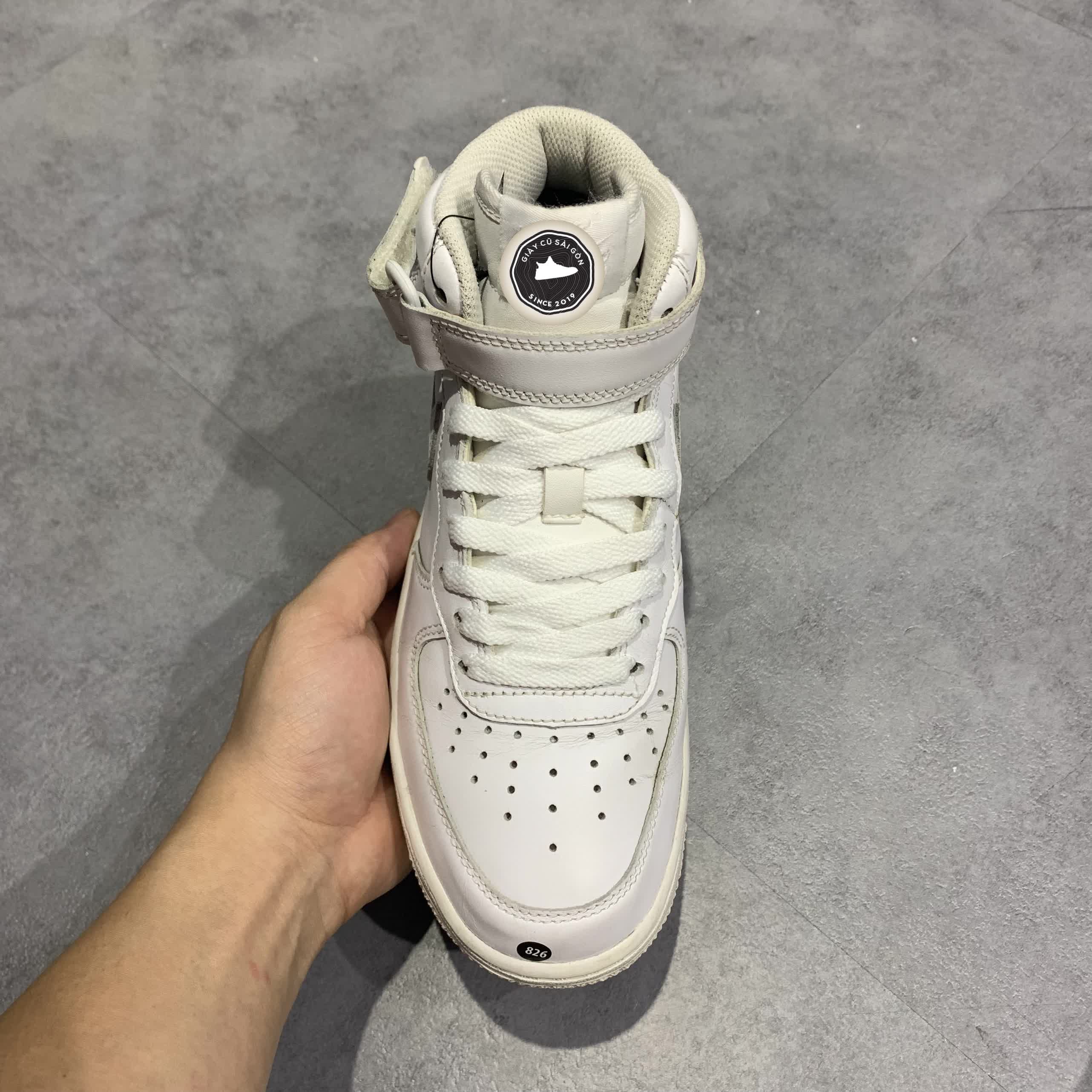 Giày 2hand Nike Air Force 1 Triple White 366731-100 SIZE 37.5 pvn14487
