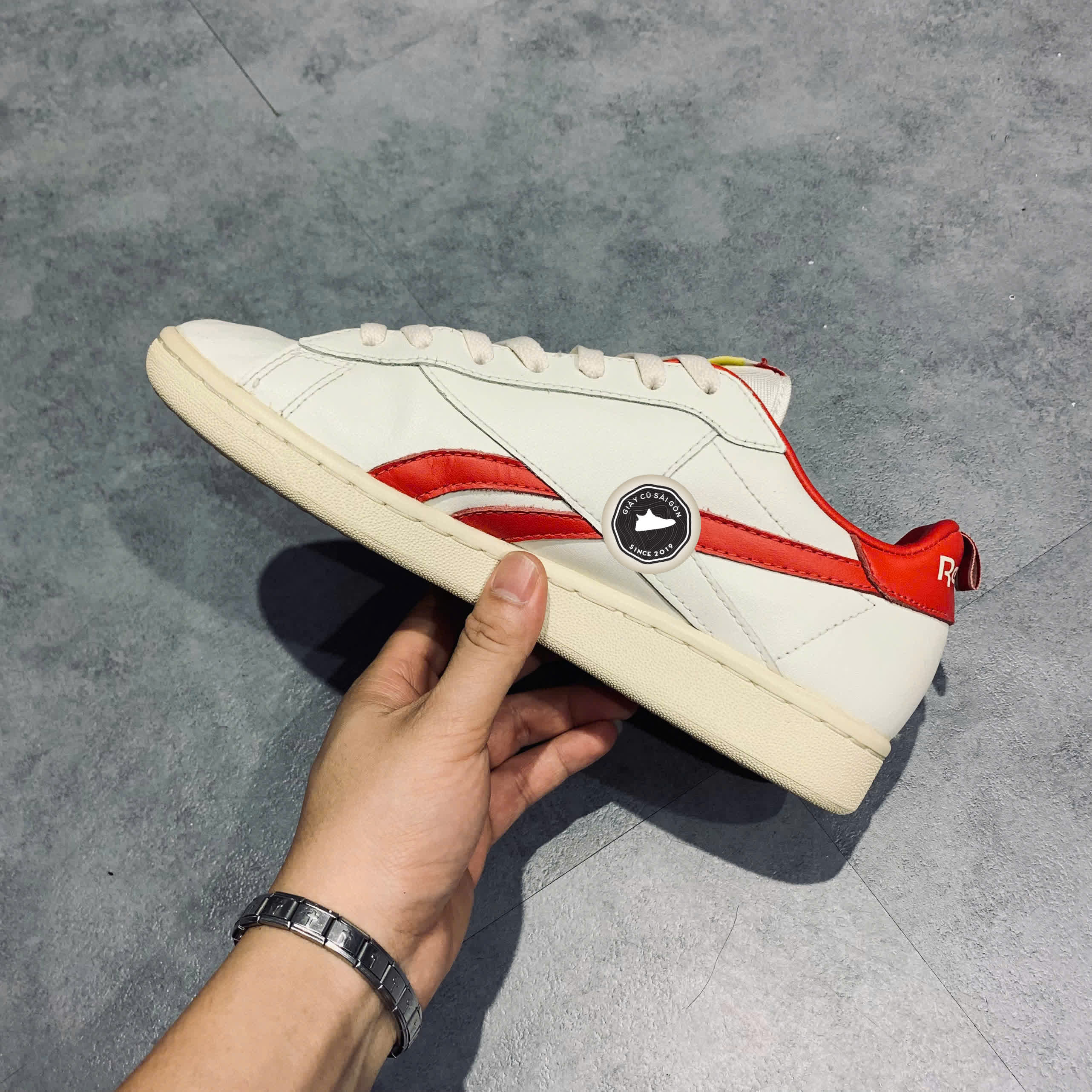Giày 2hand Reebok NPC UK White 'Red' EH1024 SIZE 40.5 pvn14650