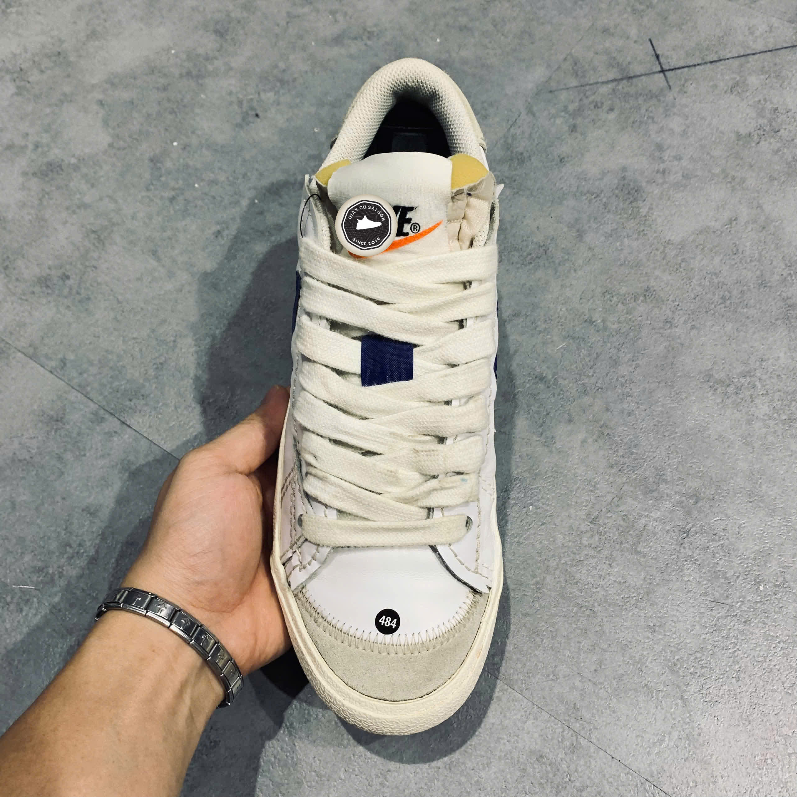 Giày 2HAND Nike Blazer Low 77 Jumbo 'White Old Royal' DQ8768 SIZE 41 PVN14968