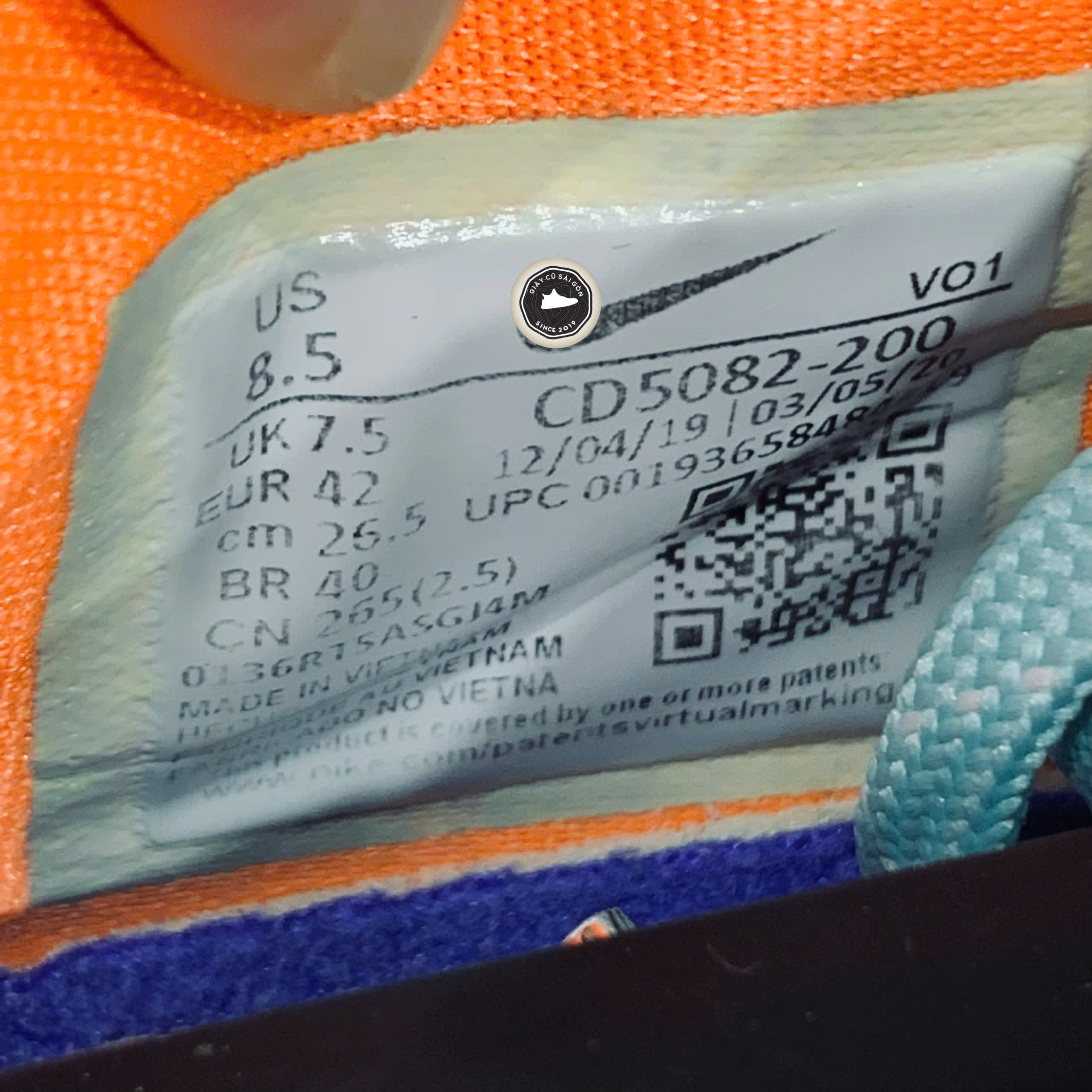 Giày 2HAND Nike PG 4 EP 'Digi Camo Total Orange' CD5082-200 SIZE 42 PVN14963