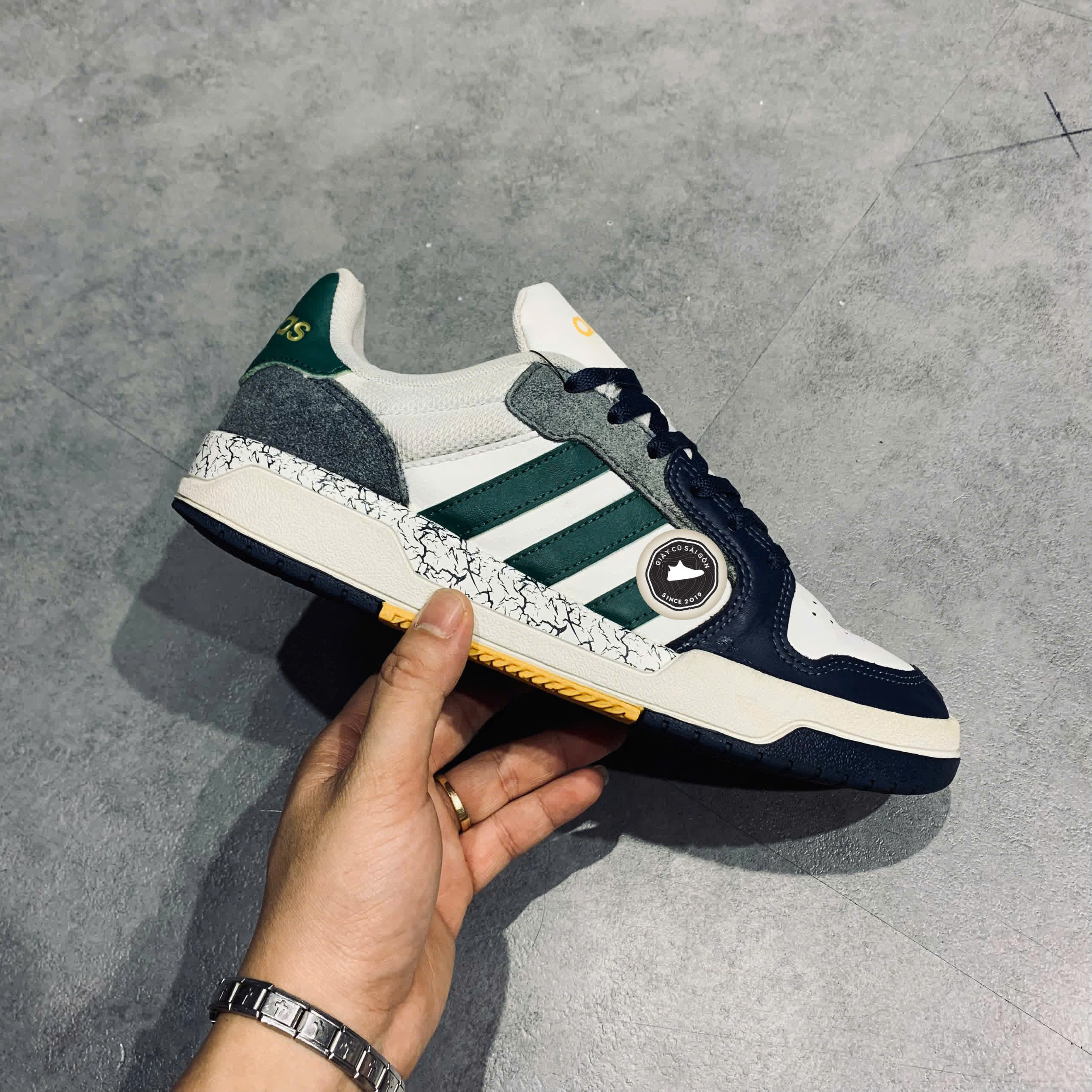 Giay 2hand Adidas neo Entrap White Blue Green FZ1119 SIZE 40 PVN14708
