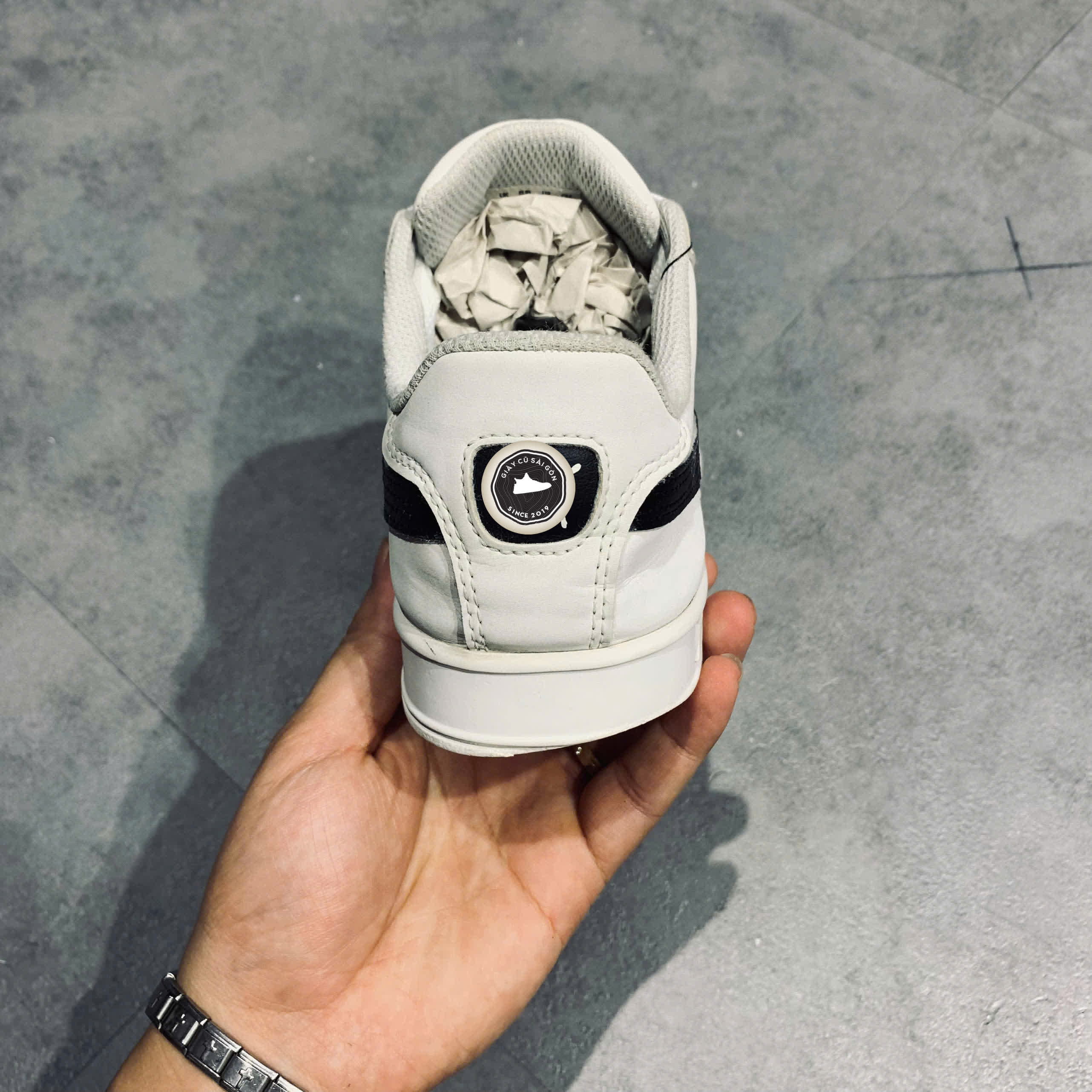 Giày 2HAND Puma Smash Vulc 'White Black' 359622-05 SIZE 40 PVN15168