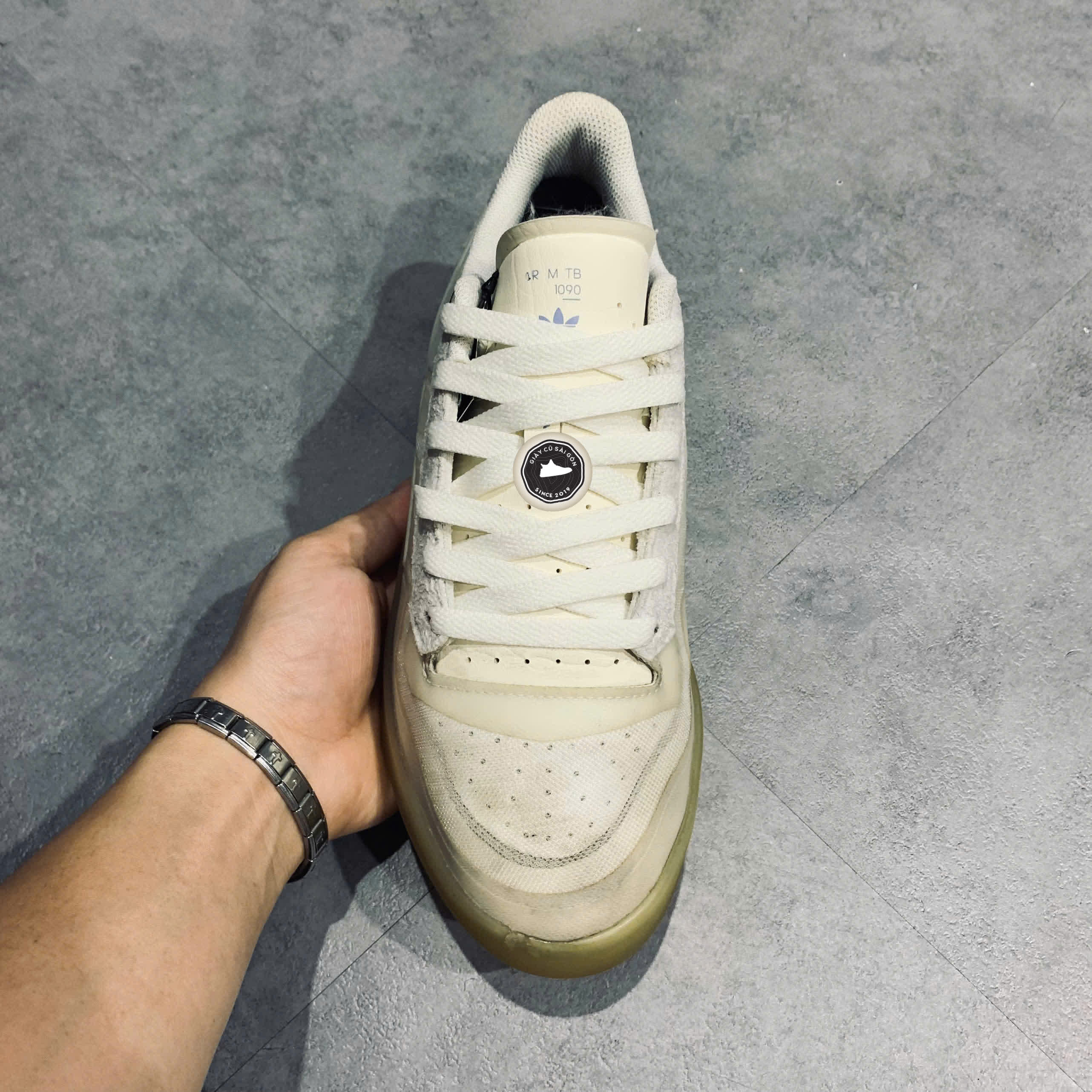 Giày 2HAND Adidas Forum Tech Boost 'White Sky Tint' Q46357 SIZE 40 PVN14831
