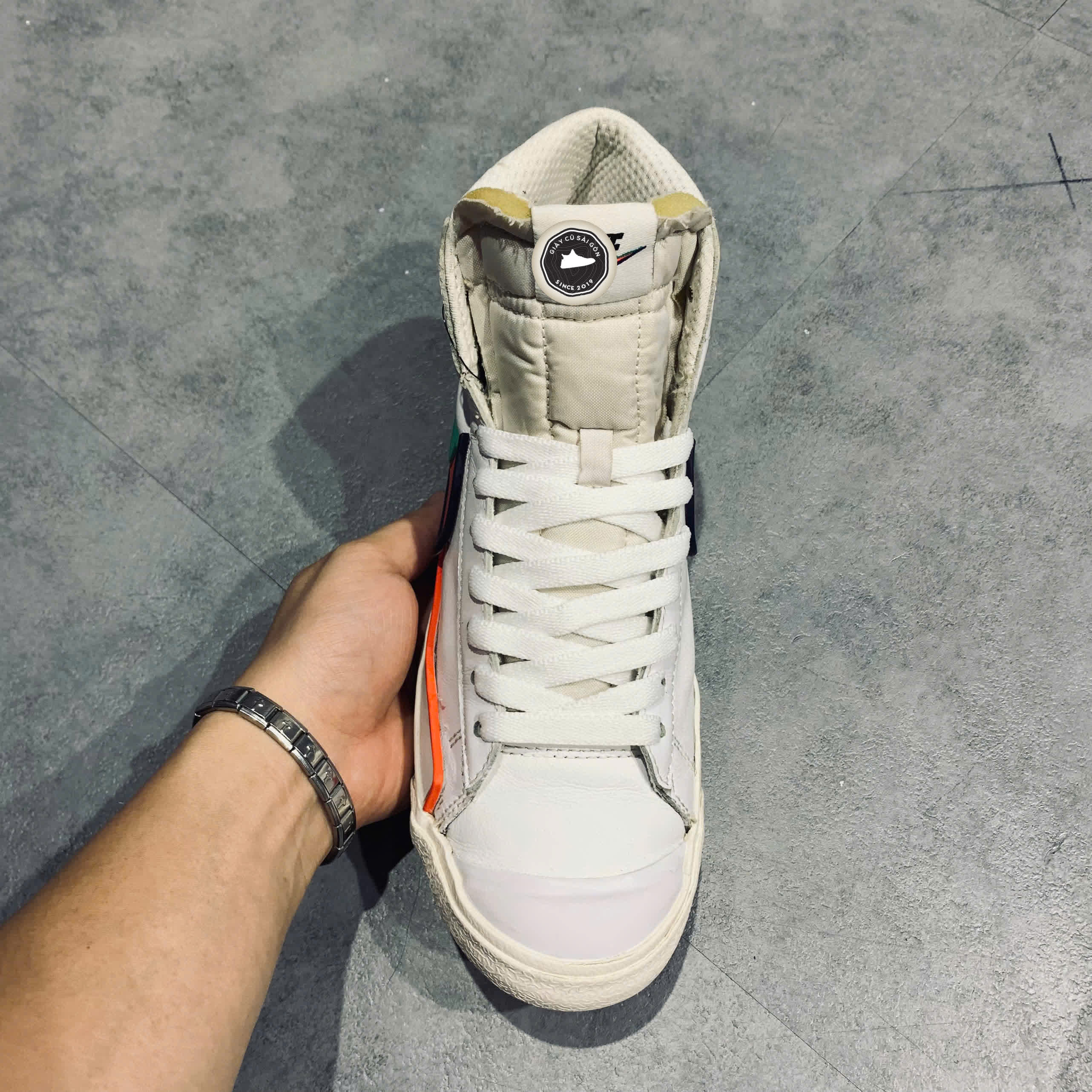 Giày 2HAND Nike Blazer Mid '77 Infinite 'White Blue Void Crimson' DA7233-102 SIZE 40 PVN15056