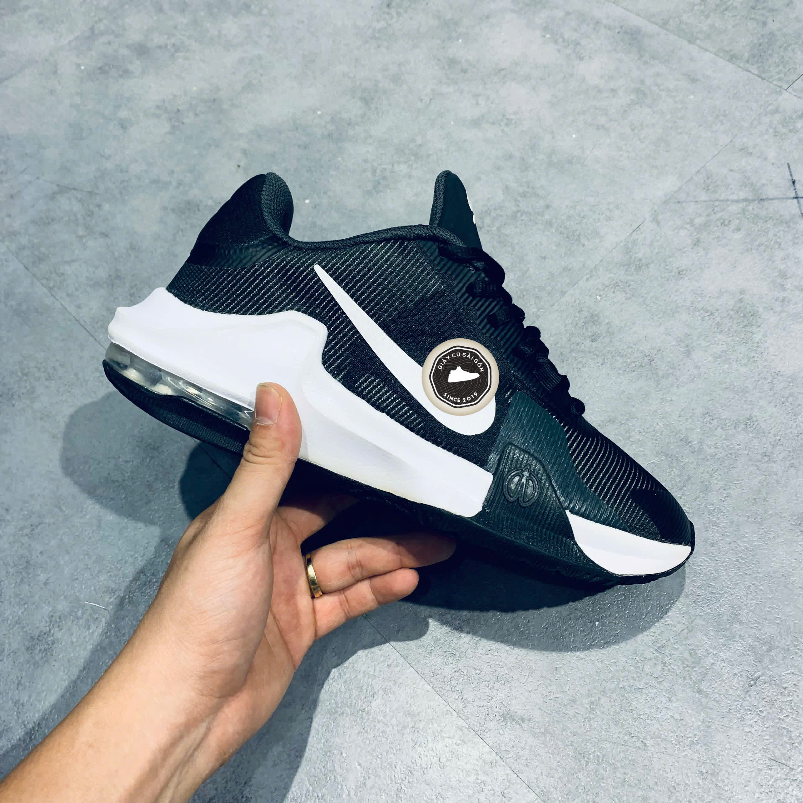 Giày 2HAND Nike Air Max Impact 4 'Black White Racer Blue' DM1124-001  SIZE 40 PVN15439