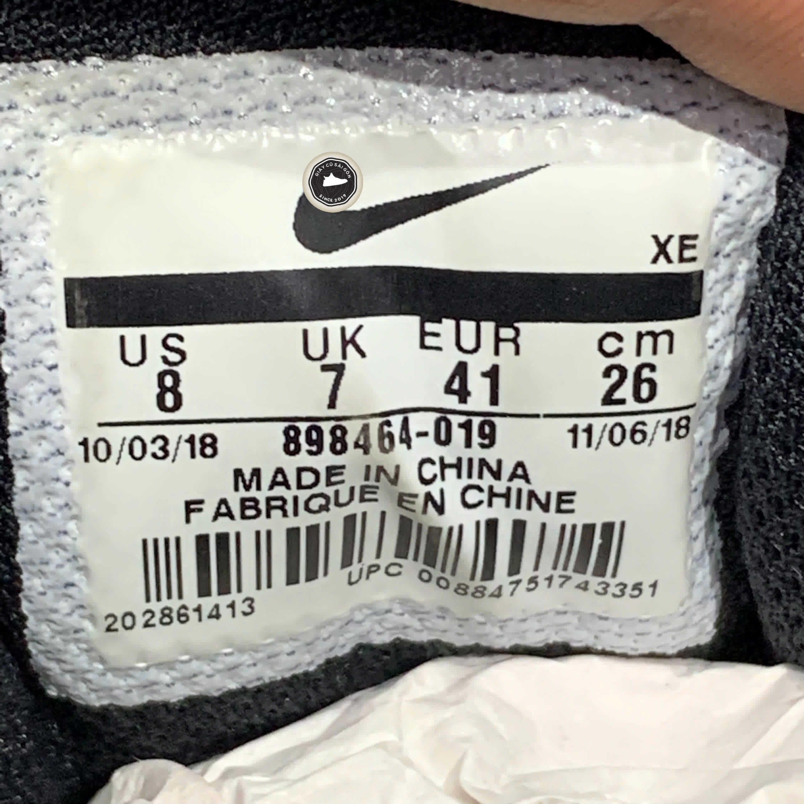 Giày 2HAND Nike Runallday 898464-019 SIZE41 PVN15625